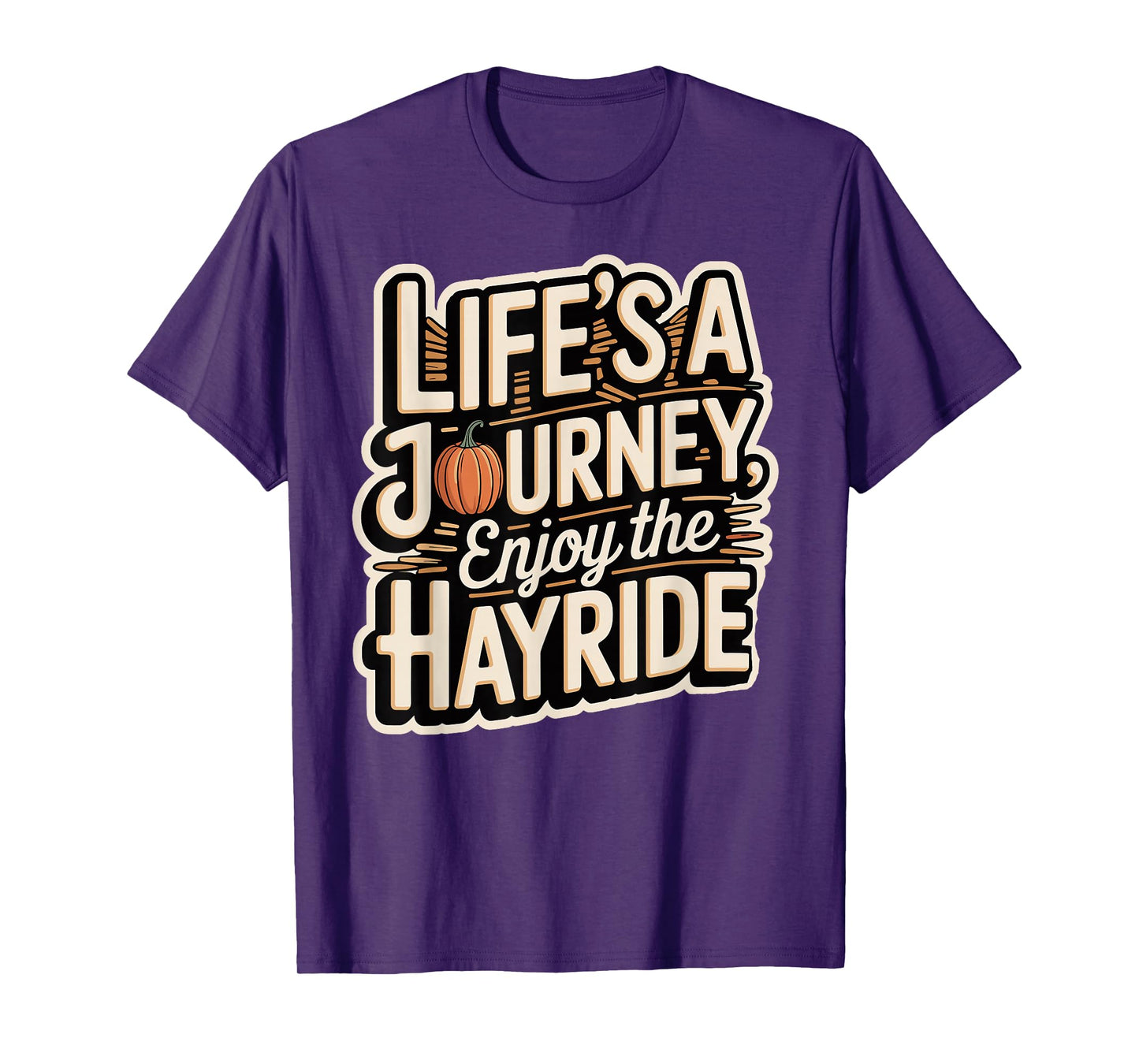 Hayride Scenic Autumn Pumpkin Ride Maze Event T-Shirt