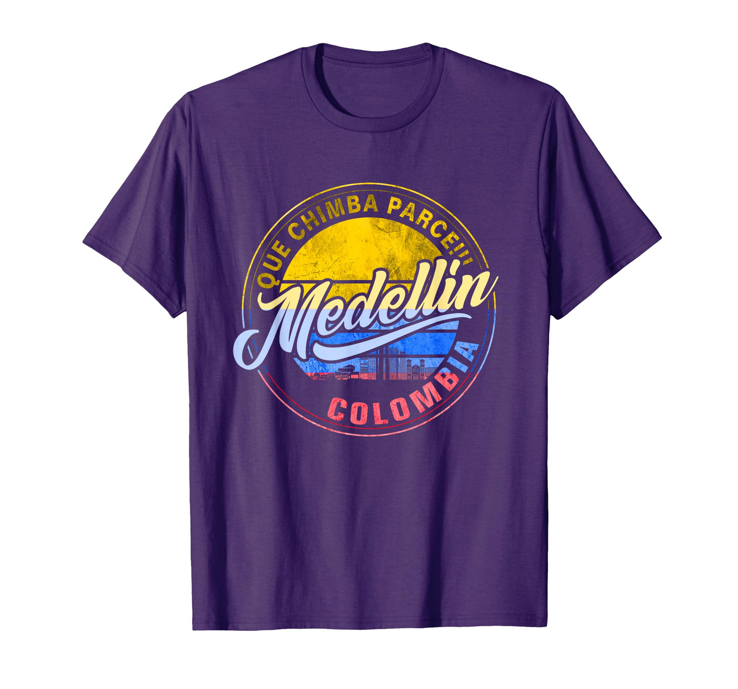 Que Chimba Parce Medellin Colombia Flag Medallo T-Shirt