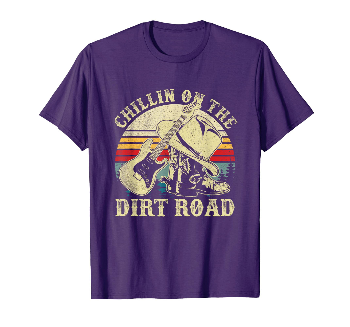 Chillin On The Dirt Road Western Life Rodeo Country Music T-Shirt