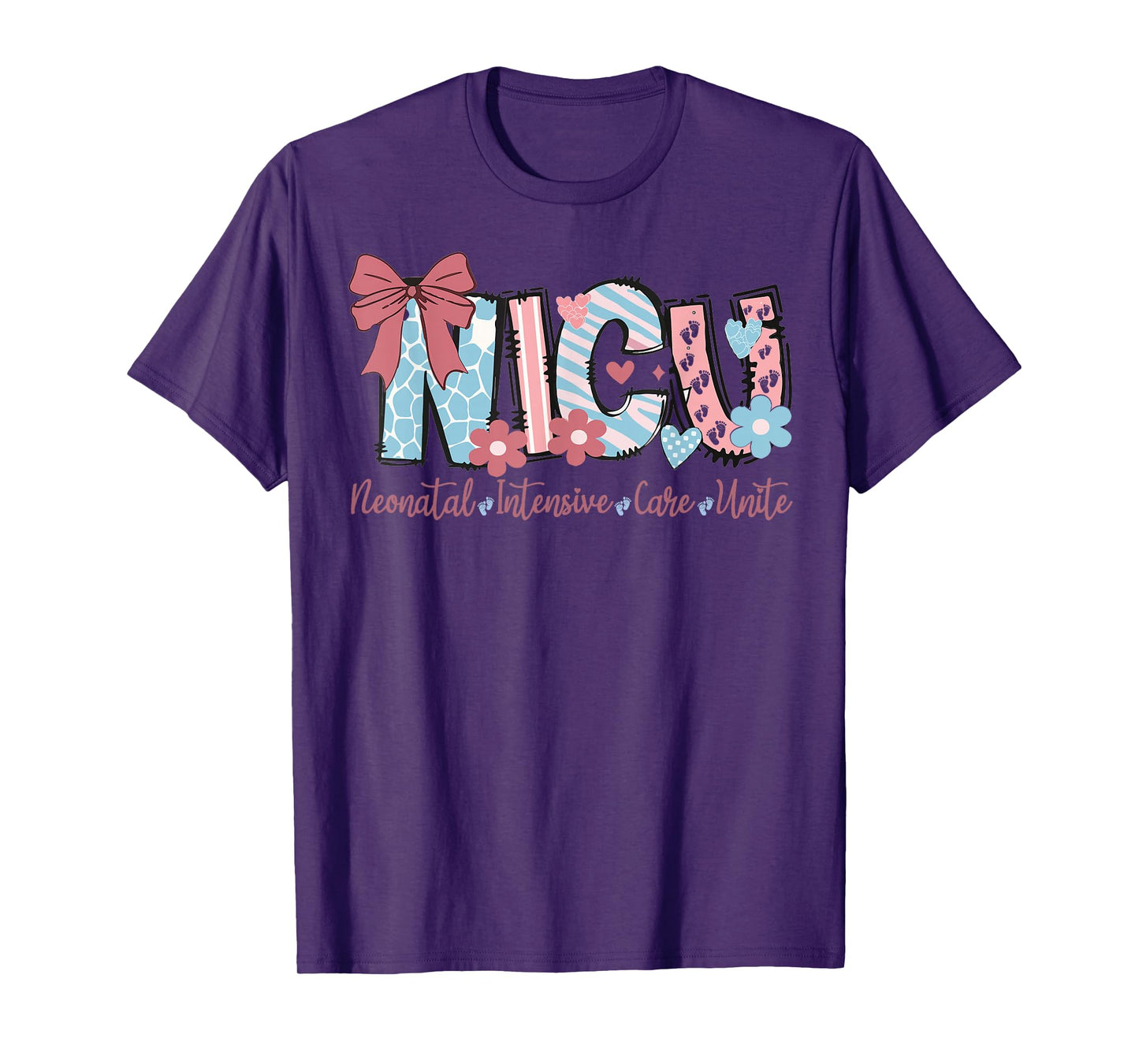 NICU Nurse Week Coquette Bow Nicu Nurse Stethoscope T-Shirt