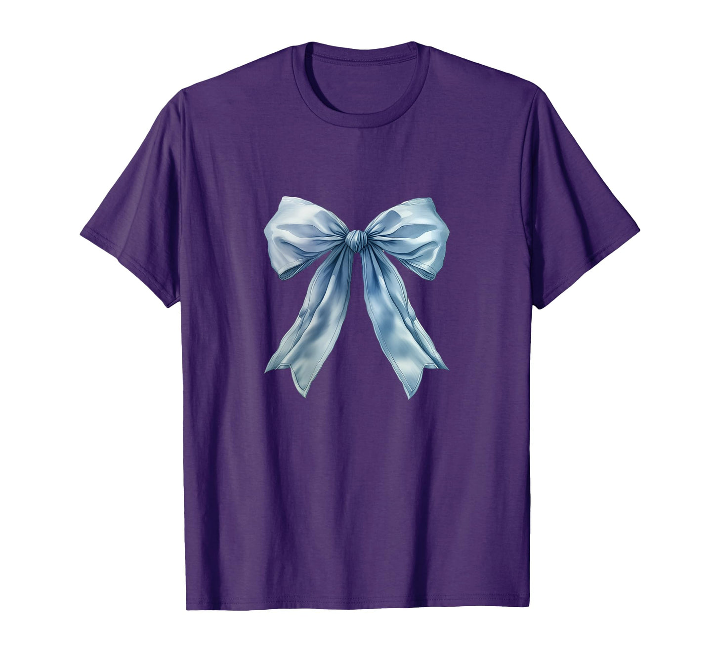 Baby Baby Blue Bow Cute Preppy Coquette Clean Girl Women T-Shirt