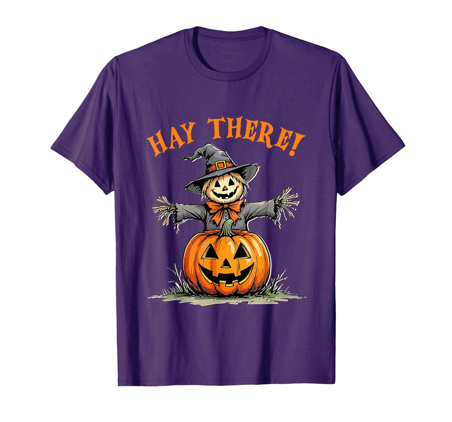 Funny Scarecrow Hay There Fall Halloween Saying T-Shirt