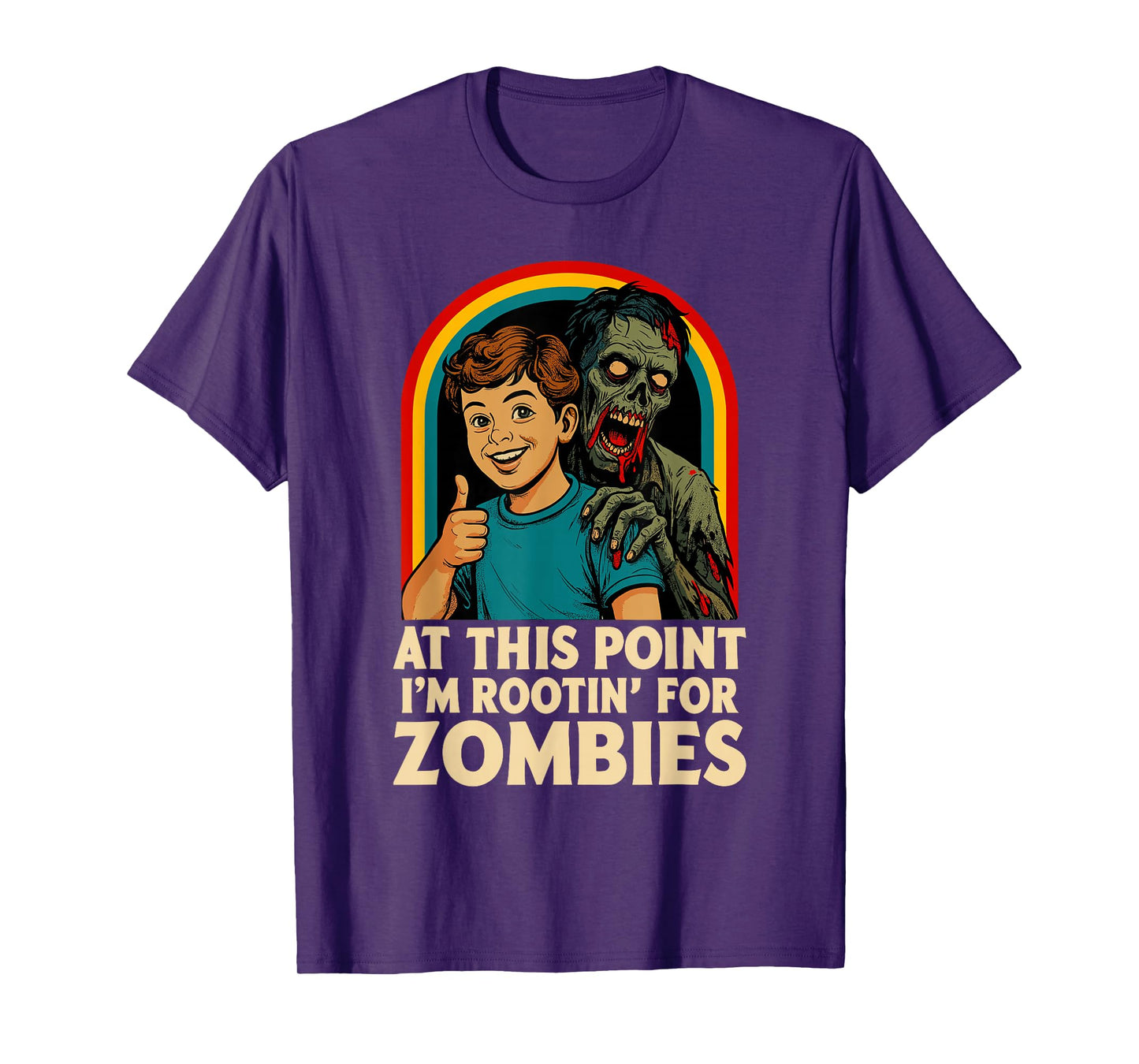 Zombie Men Women Kids Funny Halloween T-Shirt