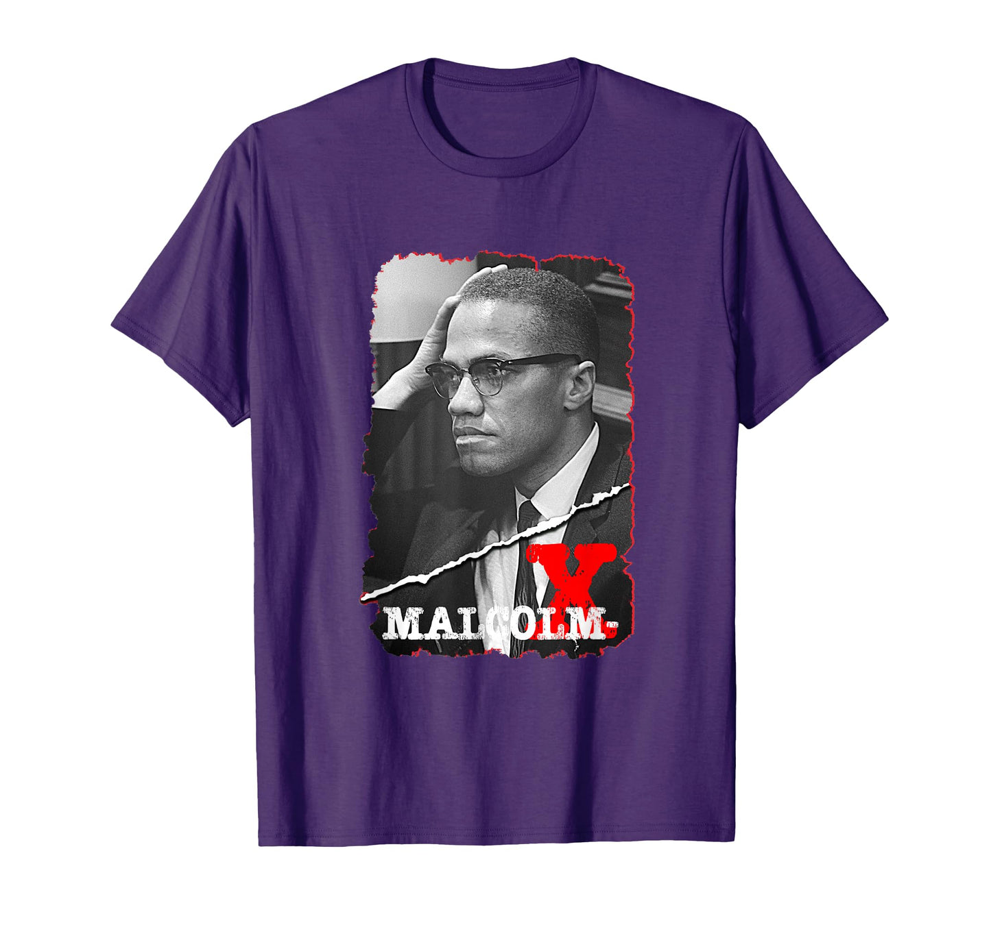 Great Moment Store Kids Unisex Youth Malcolm X T-Shirt Black Small Crew Neck Short Sleeve Modern Classic Casual Leisure Letter Print Malcolm X Design