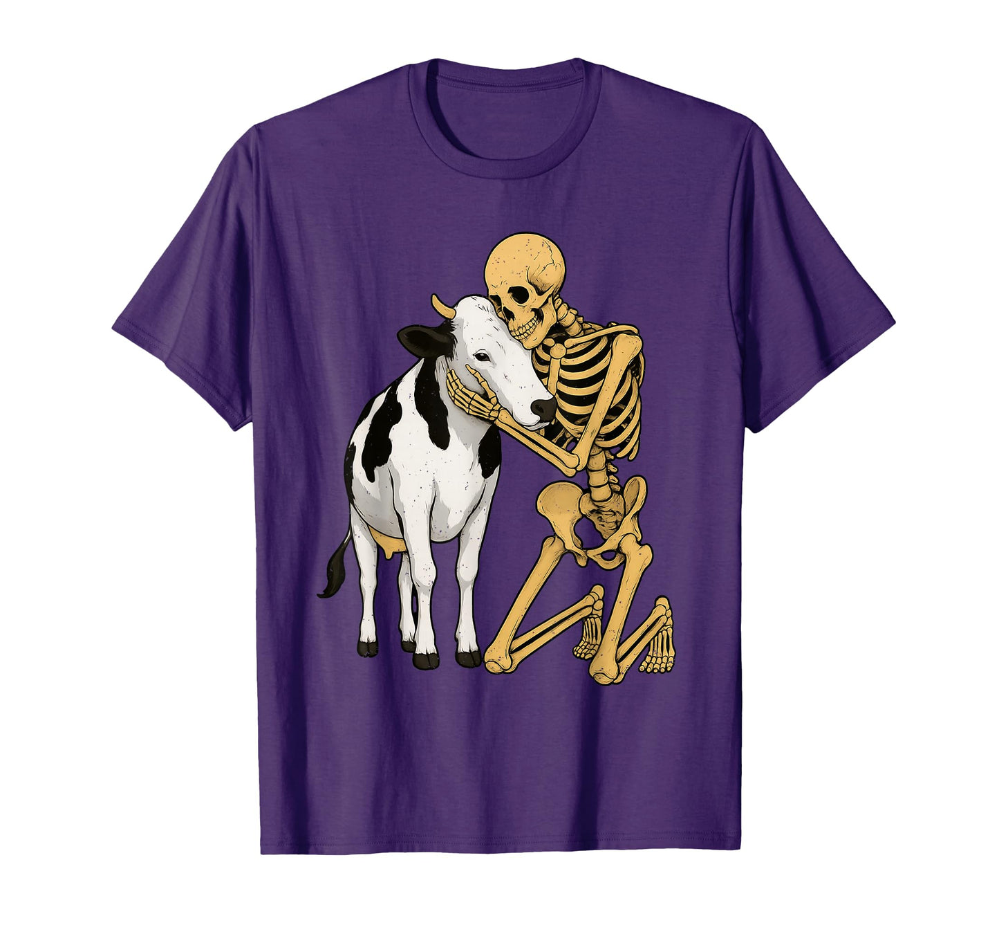 Skeleton Cow Halloween Farm Animal Wildlife Spooky Farmer T-Shirt