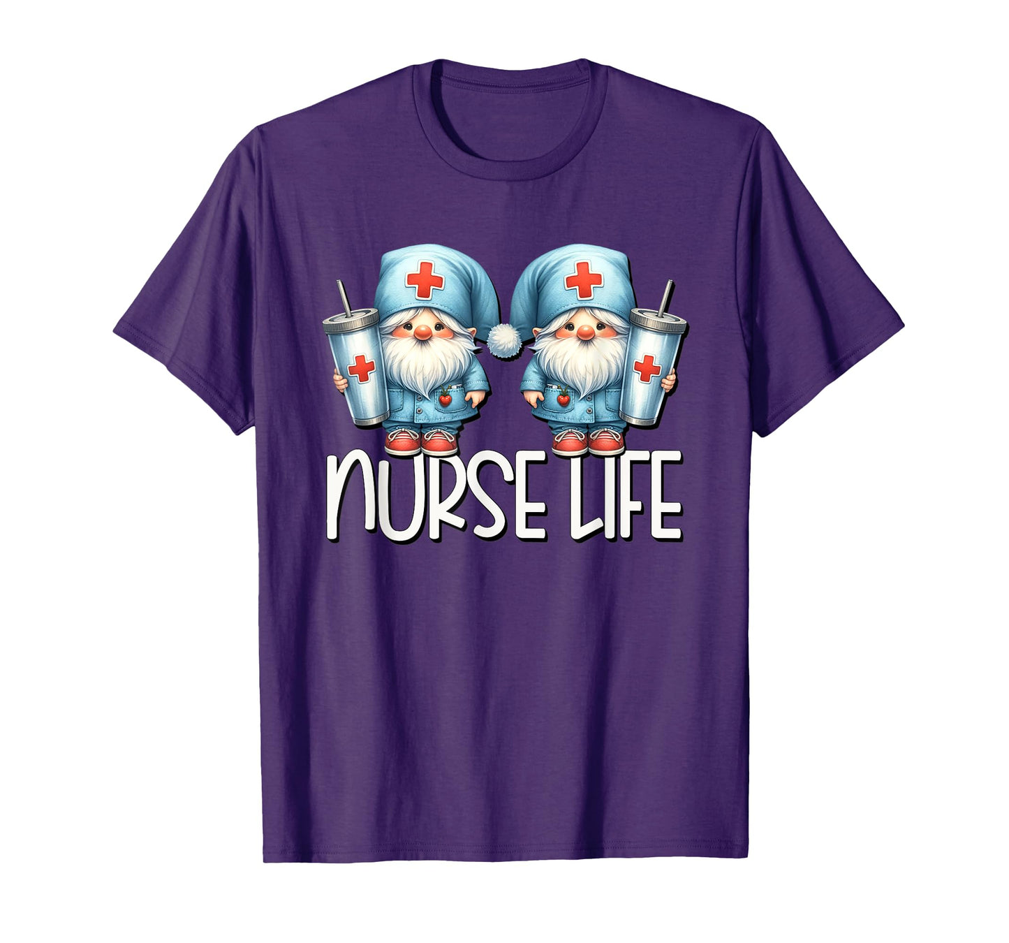 Coffee Nurse Life Needs Coffee Gnome Graphic For Nurses T-Shirt
