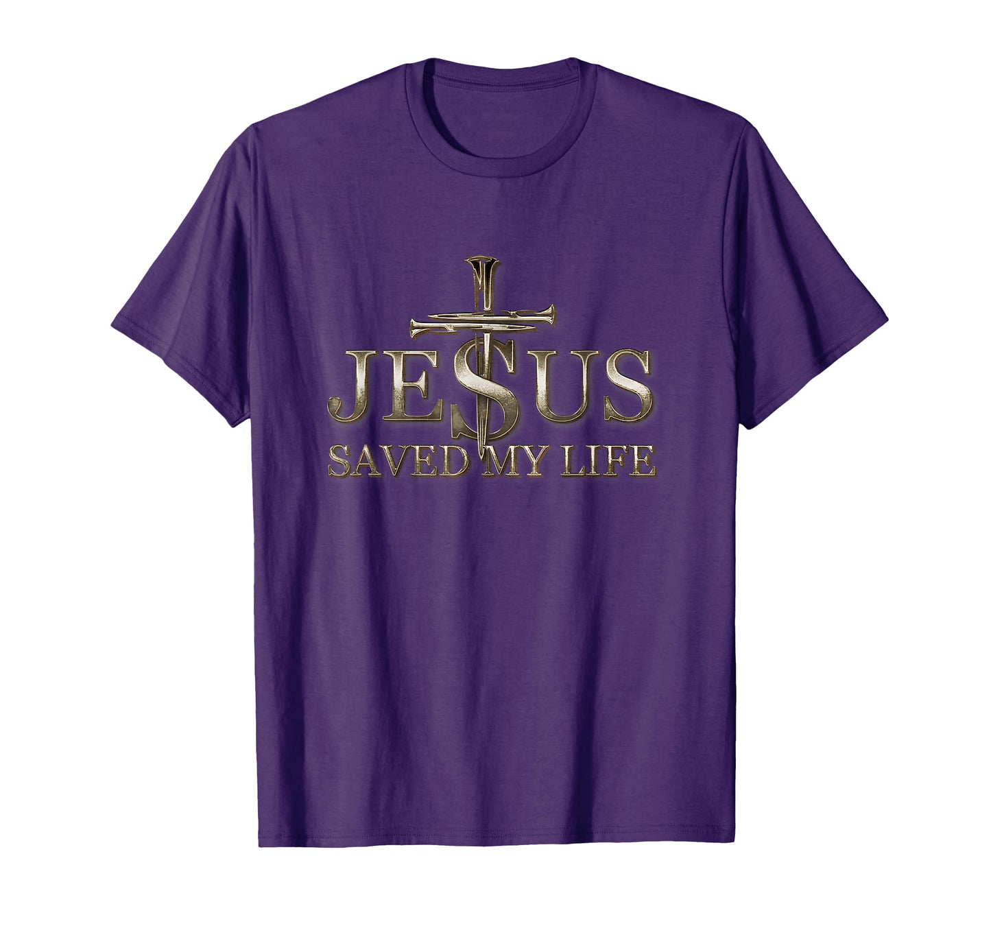 Jesus Christ Saved My Life Christian Religious for Men T-Shirt