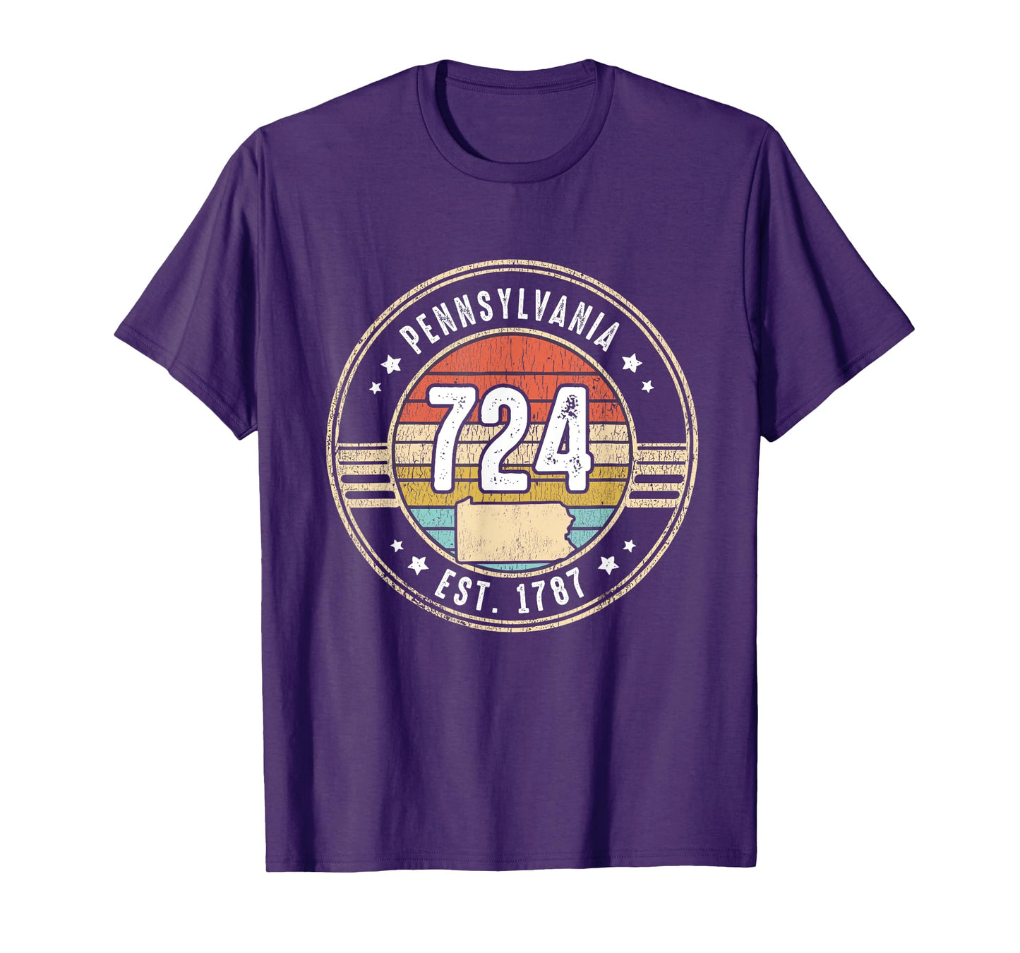 Pennsylvania Area Code 724 Home State Pride Souvenir T-Shirt