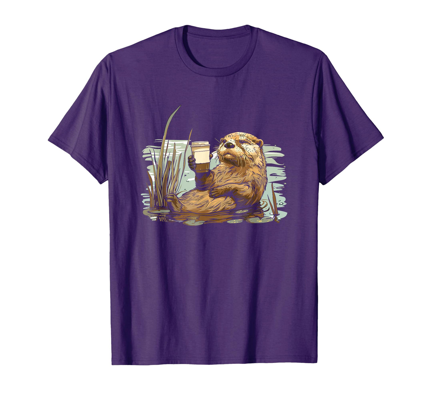 Sea Otter Coffee Rodent Gnawers - River Sea Otter T-Shirt