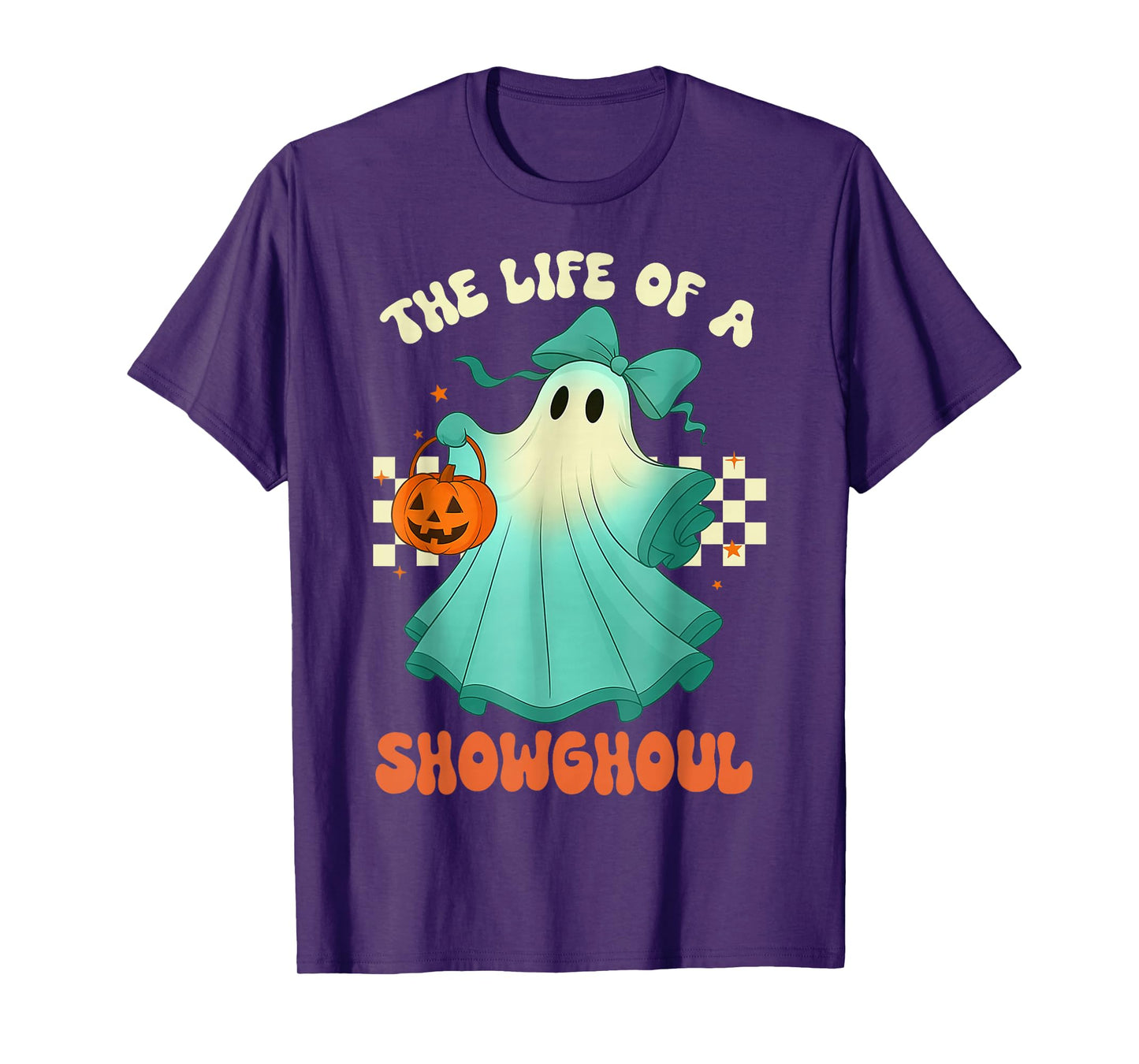 The Life of A Showghoul Retro Halloween Spooky Girls T-Shirt
