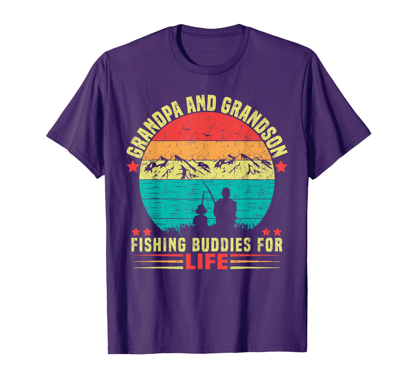 Grandpa And Grandson Fishing Buddies For Life T-Shirt
