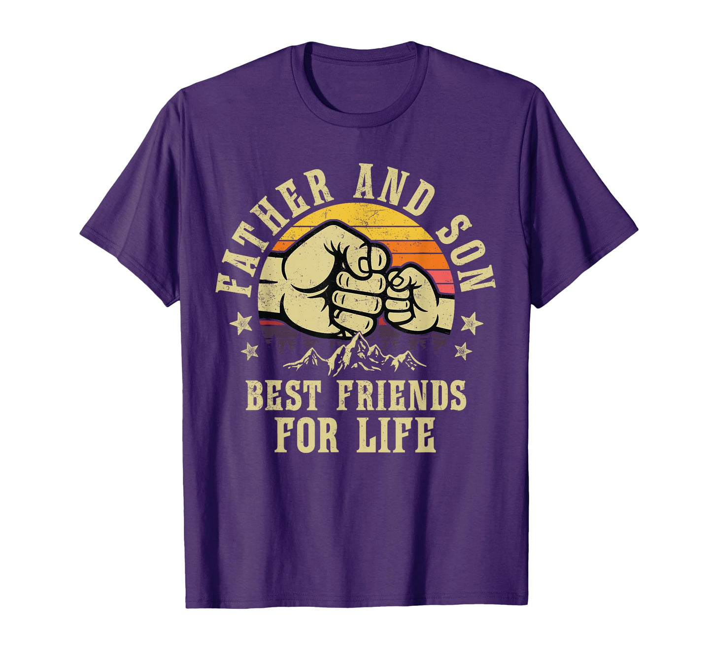 Father and Son Best Friends for Life Gifts Birthday Dad T-Shirt