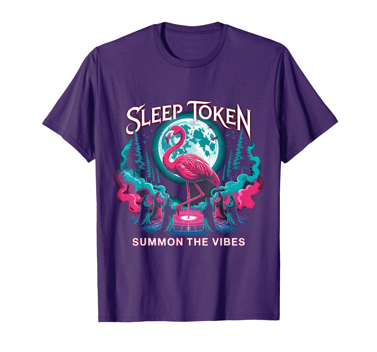 Flamingo Ritual Sleep Token Aesthetic Moon Vibe T-Shirt