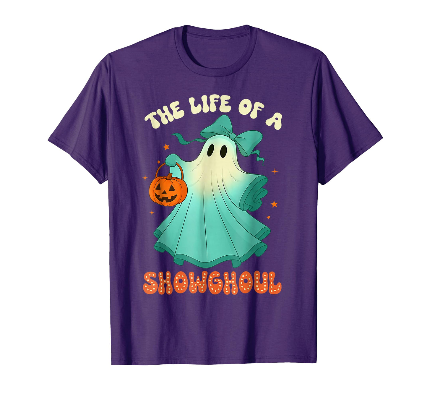 The Life of A Showghoul Retro Halloween Spooky Girls T-Shirt