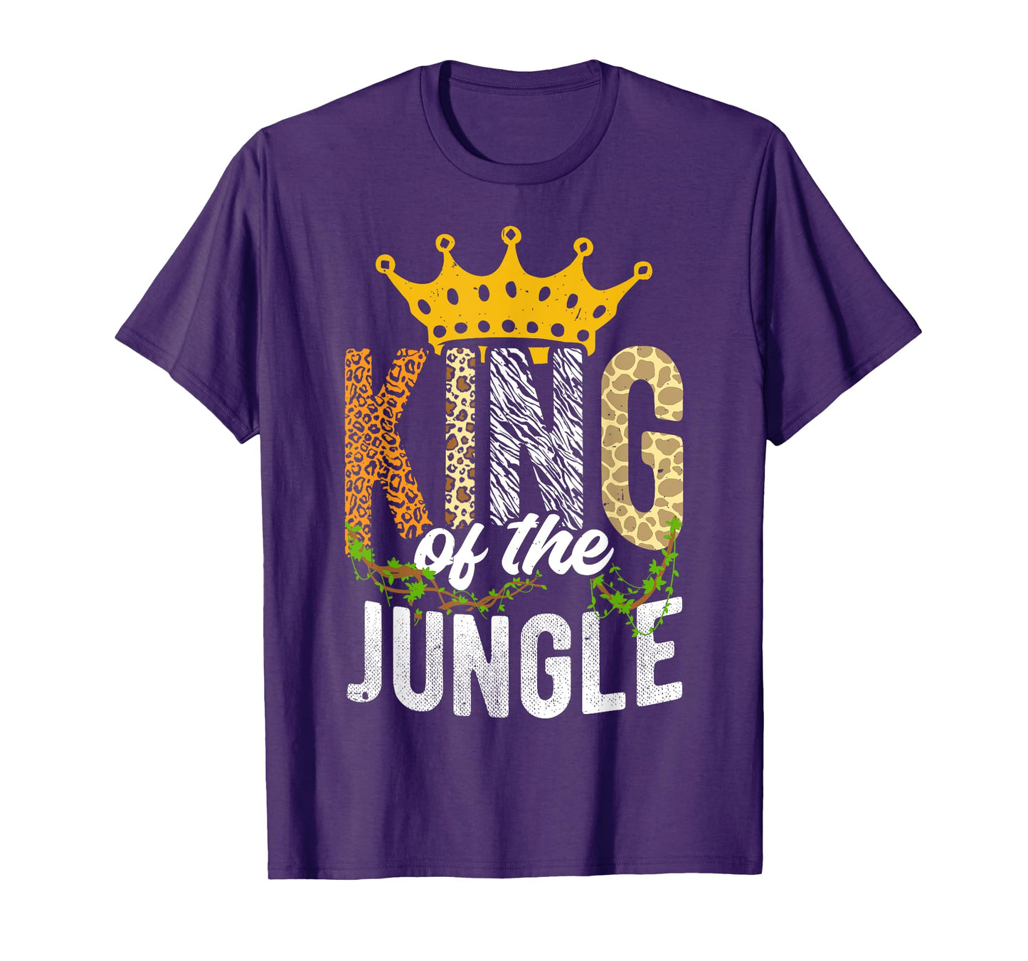 King Of The Jungle King Jungle Crown Wildlife Dschungel T-Shirt