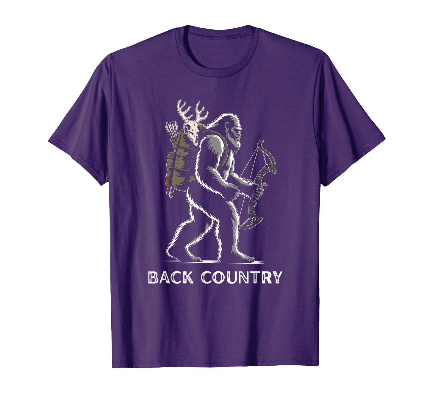 Fife Life Bigfoot Sasquatch Back Country Bow Hunting Hunter T-Shirt