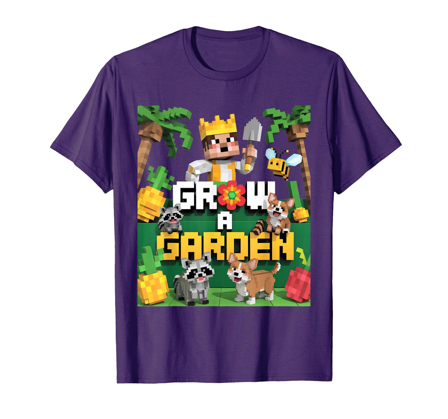 Grow a Garden – Pixel Animal Farm Adventure T-Shirt