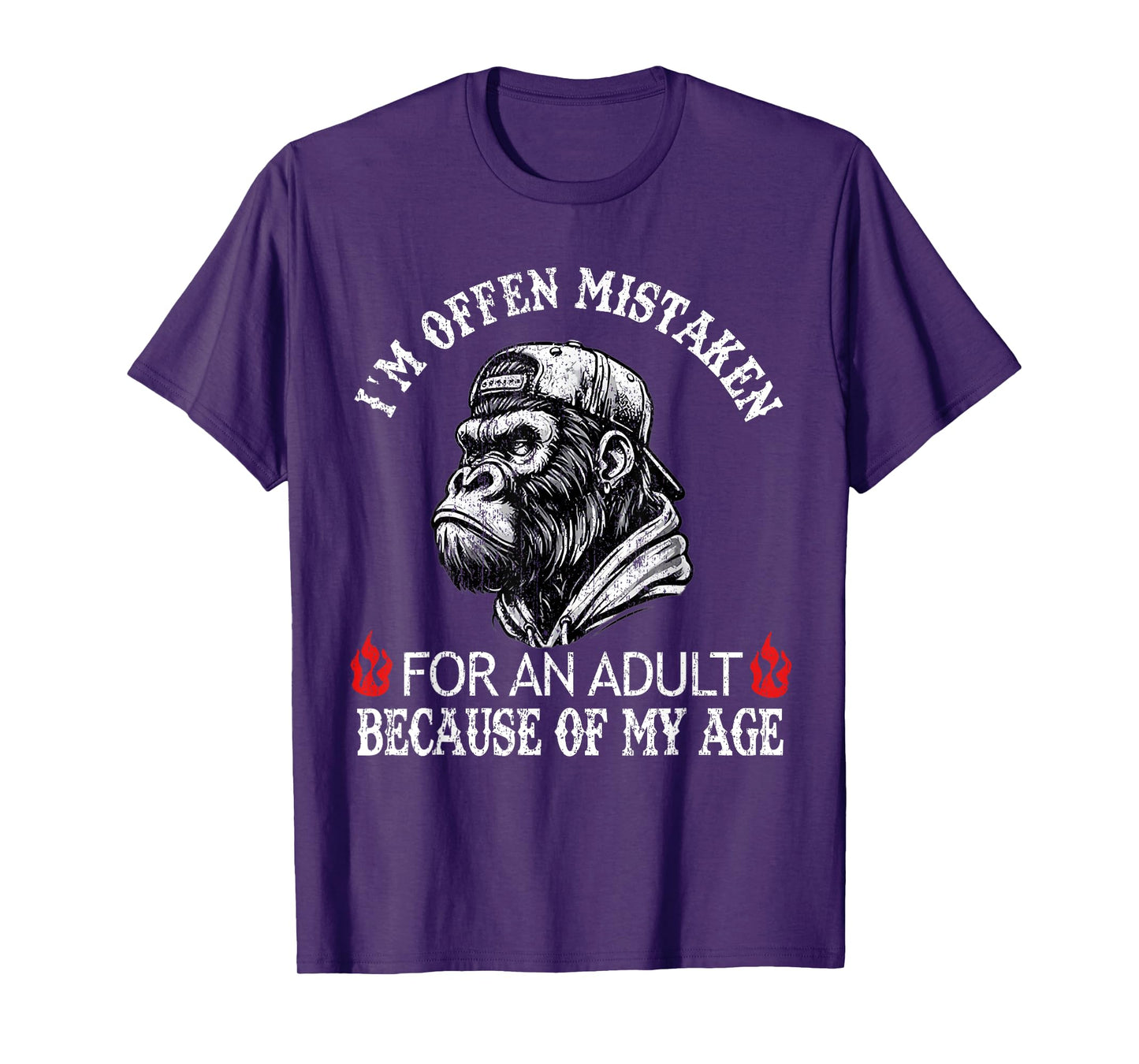 I'm Often Mistaken for an Adult Because of My Age Monkey T-Shirt
