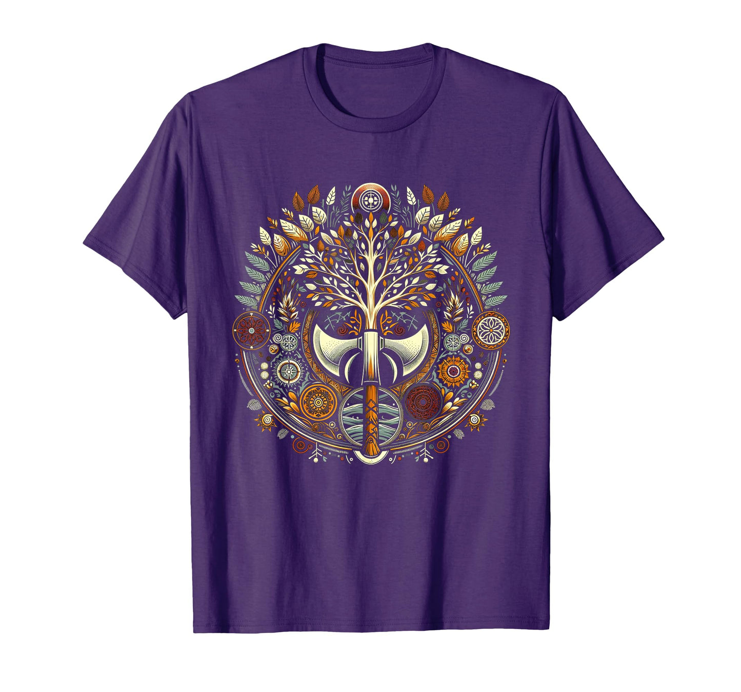 Slavic Spirits World Tree & Perun's Axe T-Shirt