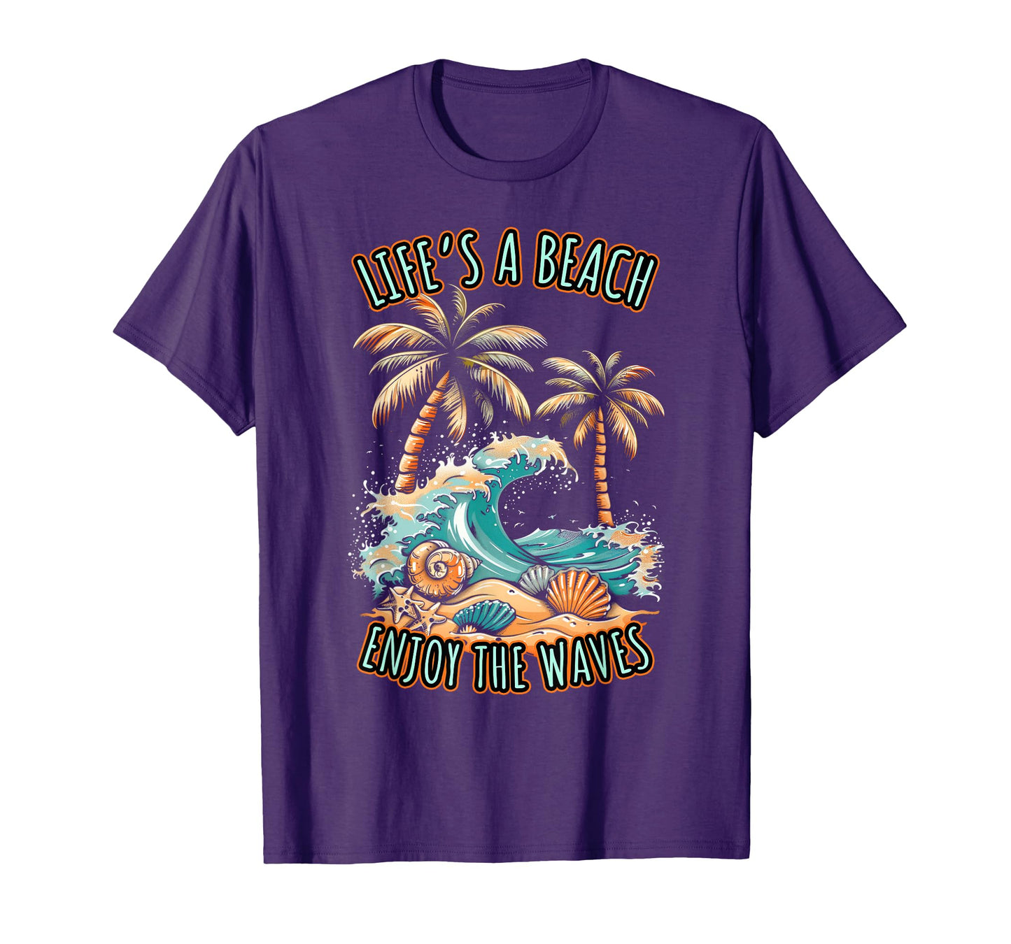 Life´s a Beach Summer Vacation Tropical Beach Design T-Shirt
