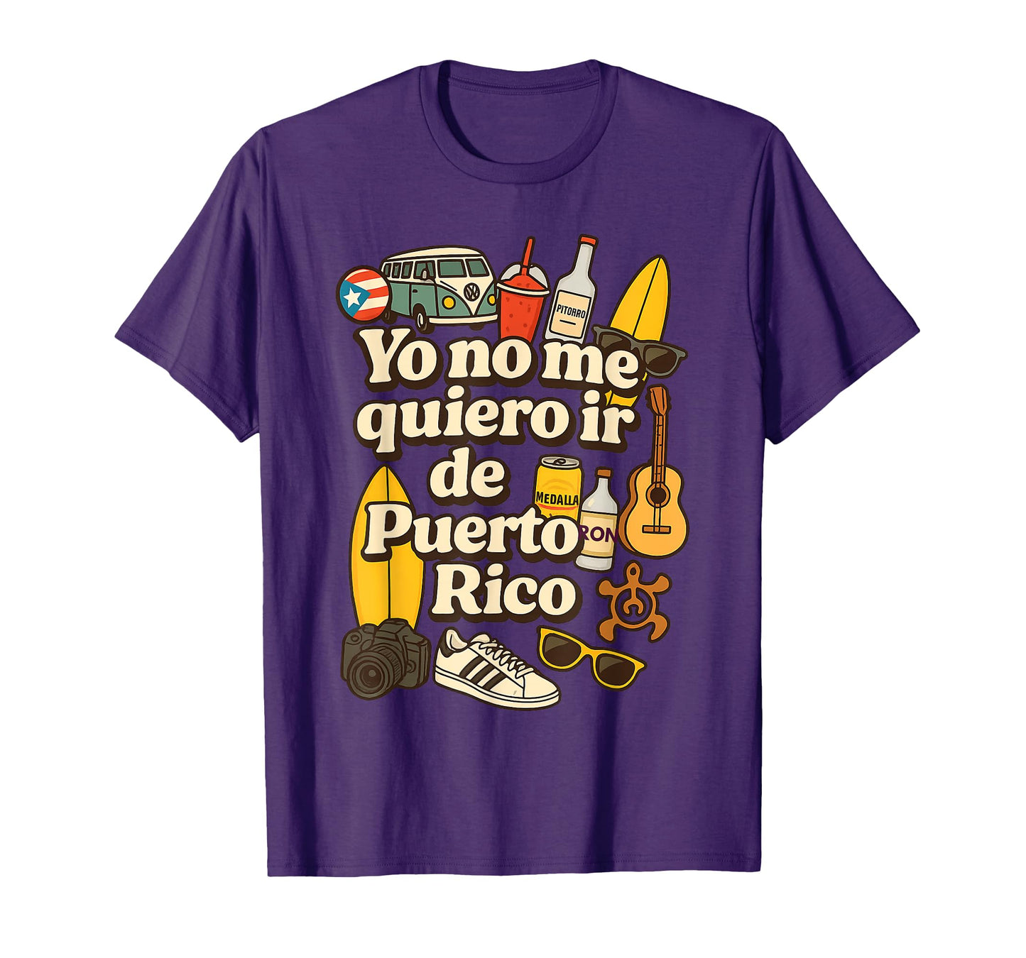 Yo no me Quiero ir de Puerto Rico Island Pride Vibes T-Shirt