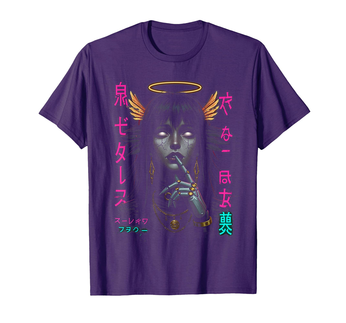 Japanese Aesthetic Streetwear Cyberpunk Anime Manga Techwear T-Shirt