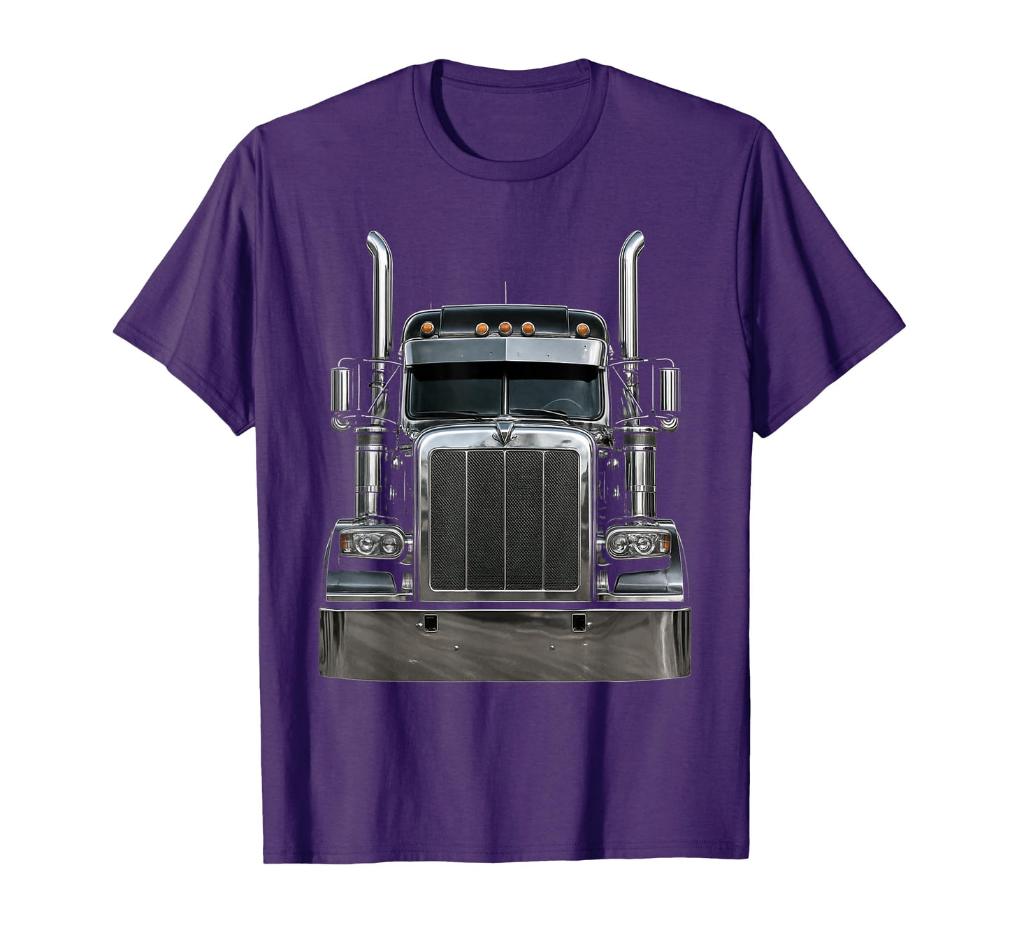 Semi Truck Driver Big Rig Trucker Highway Life Men Boys T-Shirt