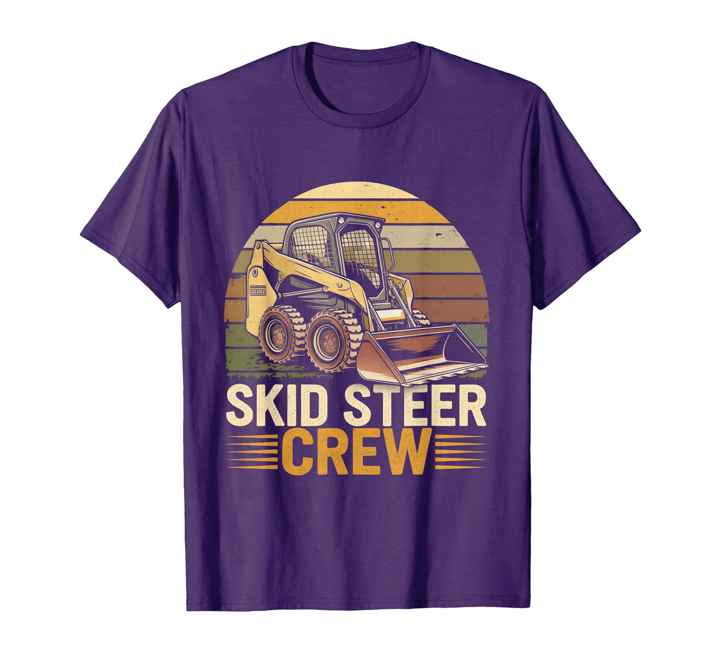 Retro Skid Steer Crew Vintage Heavy Equipment Operator T-Shirt