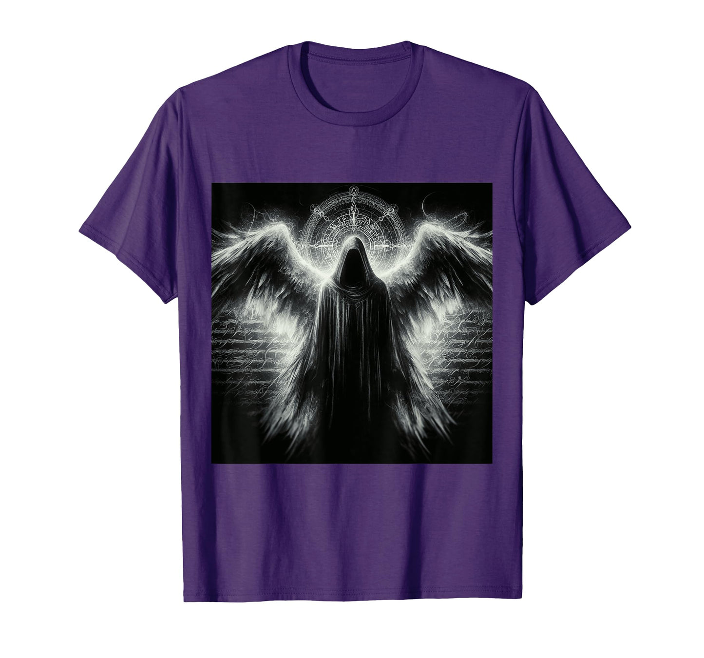 Archangel Azrael Religious Dark Fantasy Art Angelic Design T-Shirt