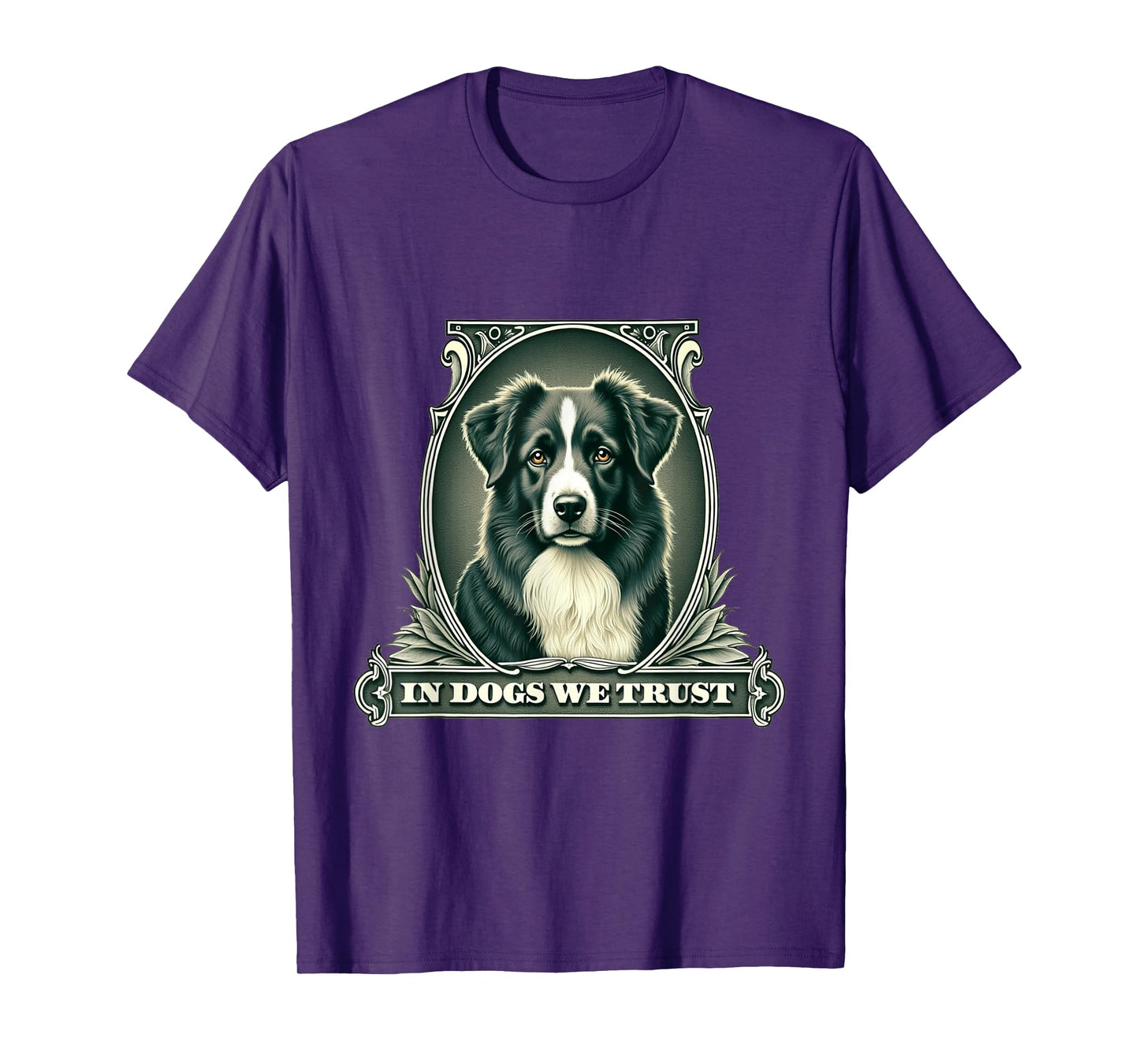 In Australian Shepherd We Trust Funny Vintage Aussie Dog T-Shirt