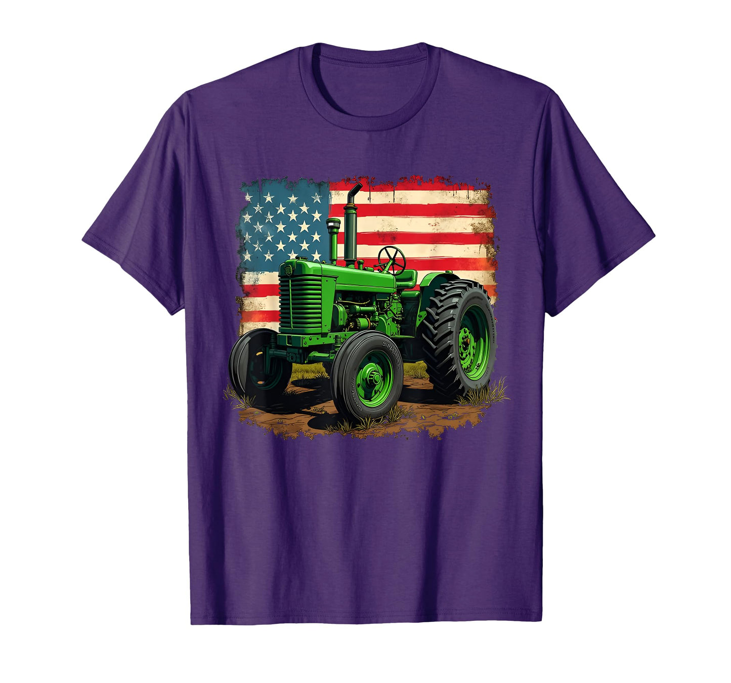 Agriculture Farm Tractor USA Flag tractor American farm USA T-Shirt