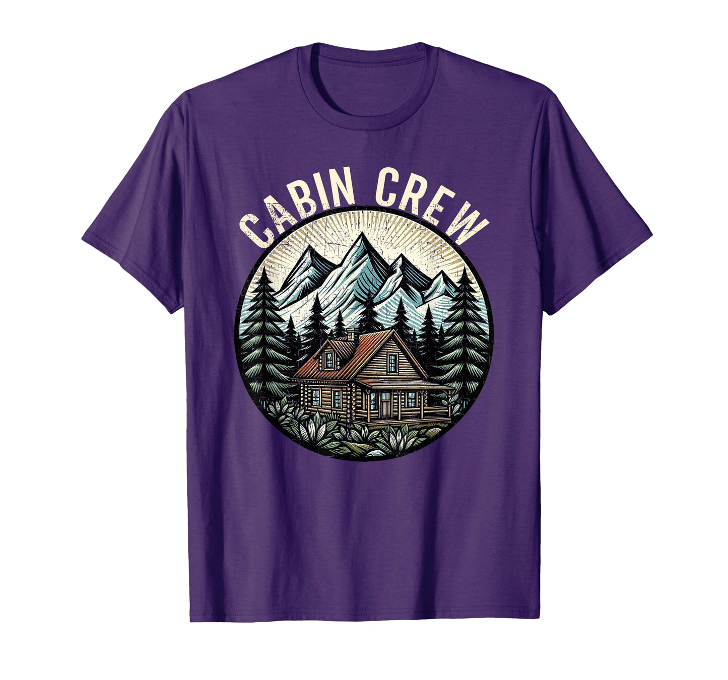 Cabin Crew Cabin Family Vacation Outdoor Nature T-Shirt
