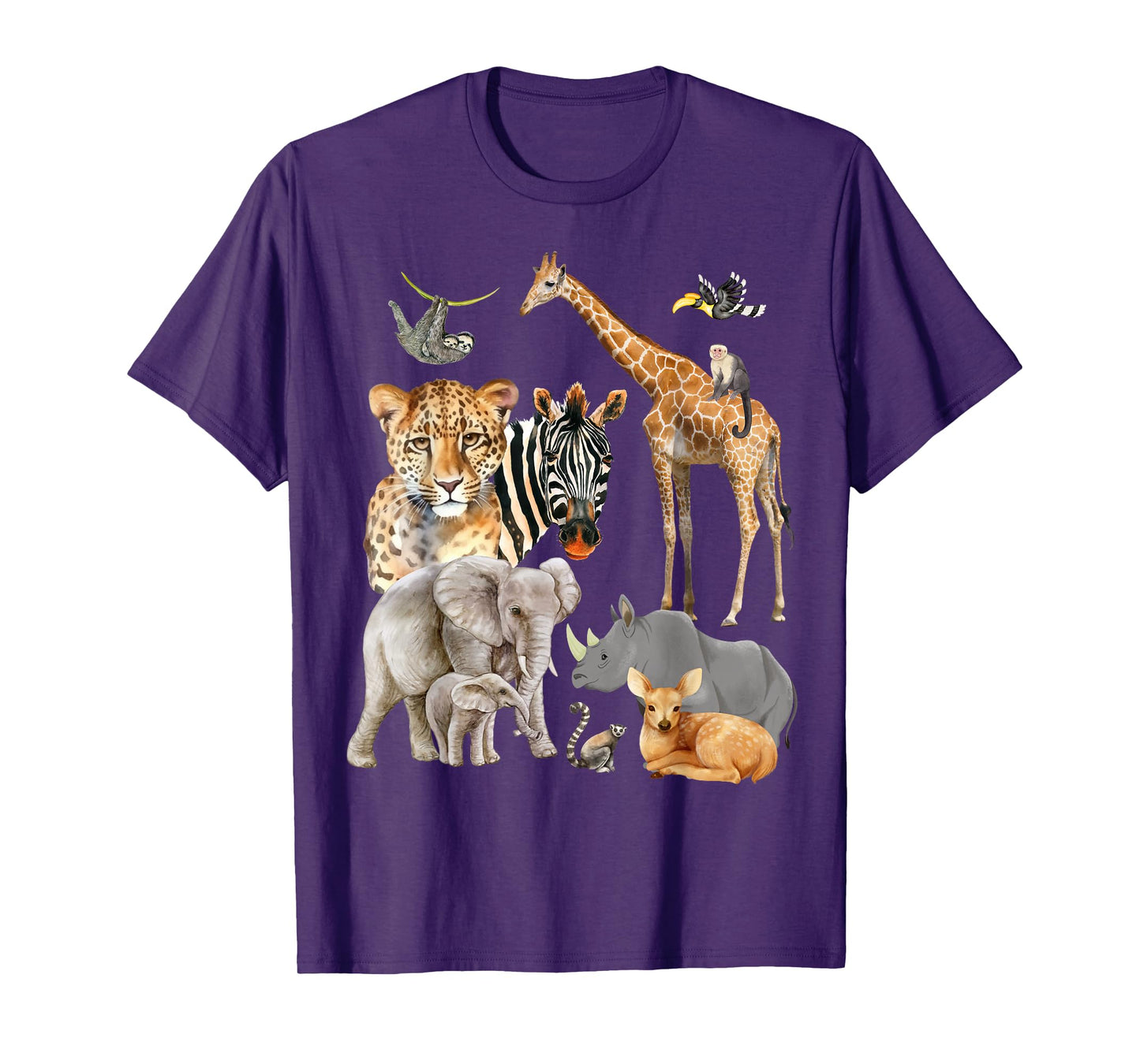 Wildlife Safari Party Animal Design T-Shirt