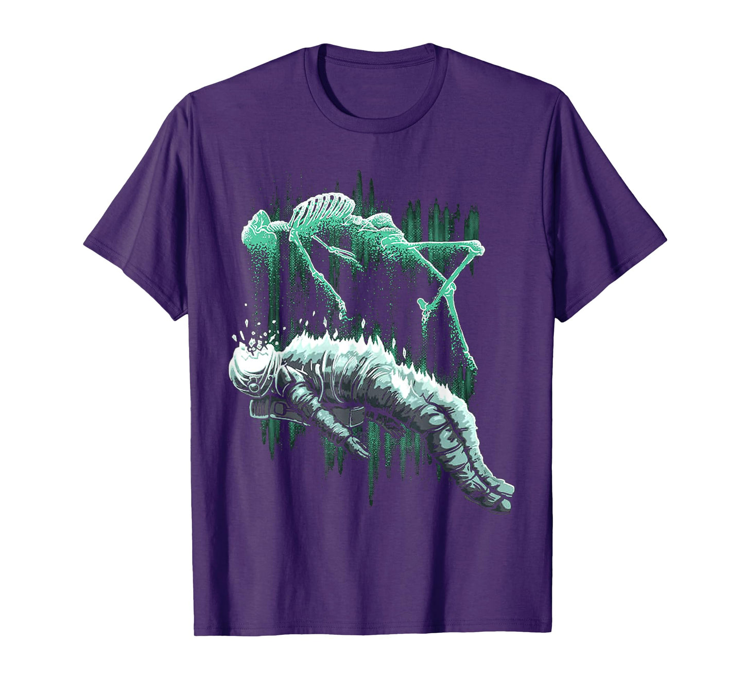 Astral Departure Glow-in-the-Dark Vintage Astronaut T-Shirt