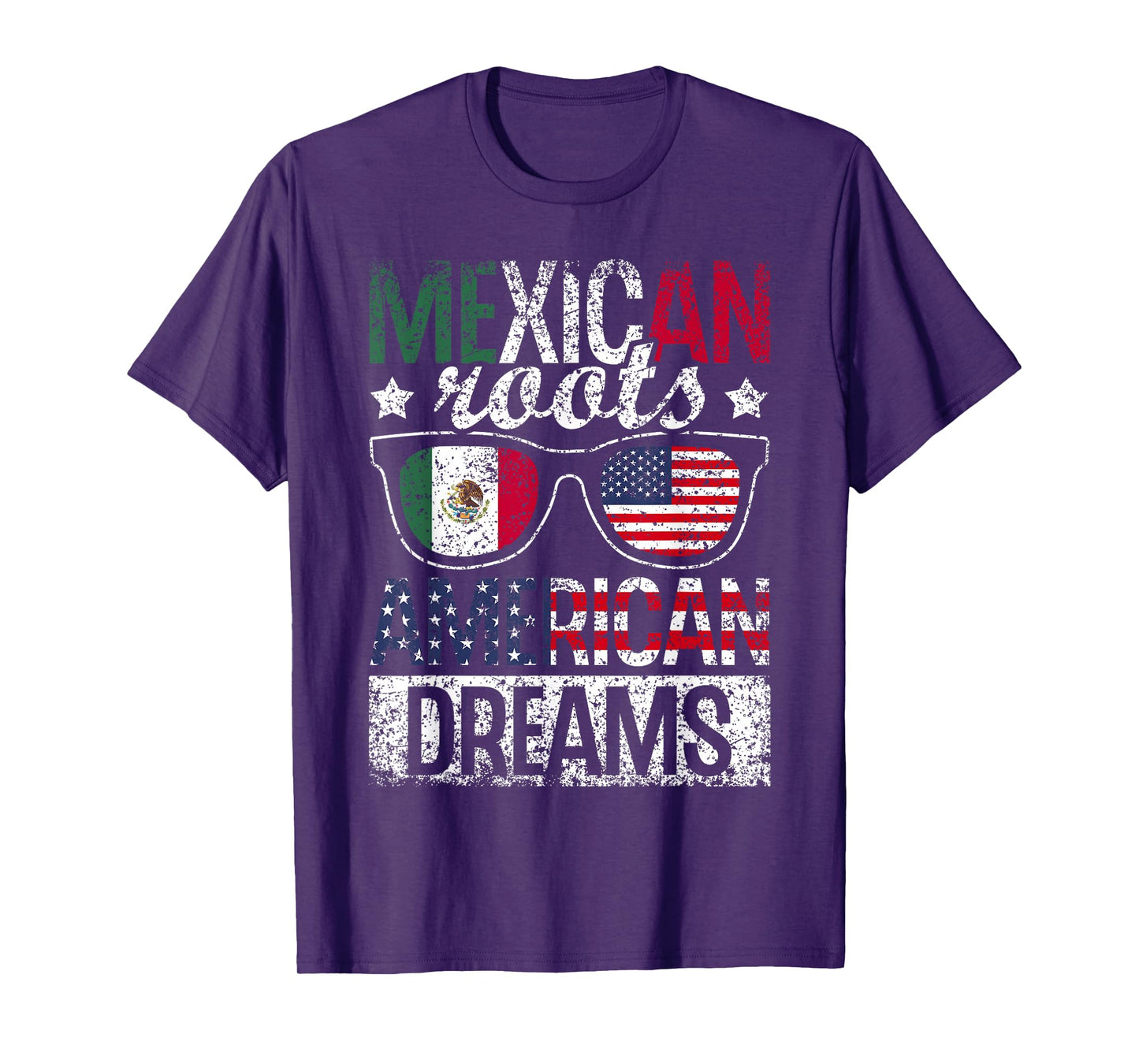 Mexican Roots American Dream Us Mexico Usa Mexican American T-Shirt