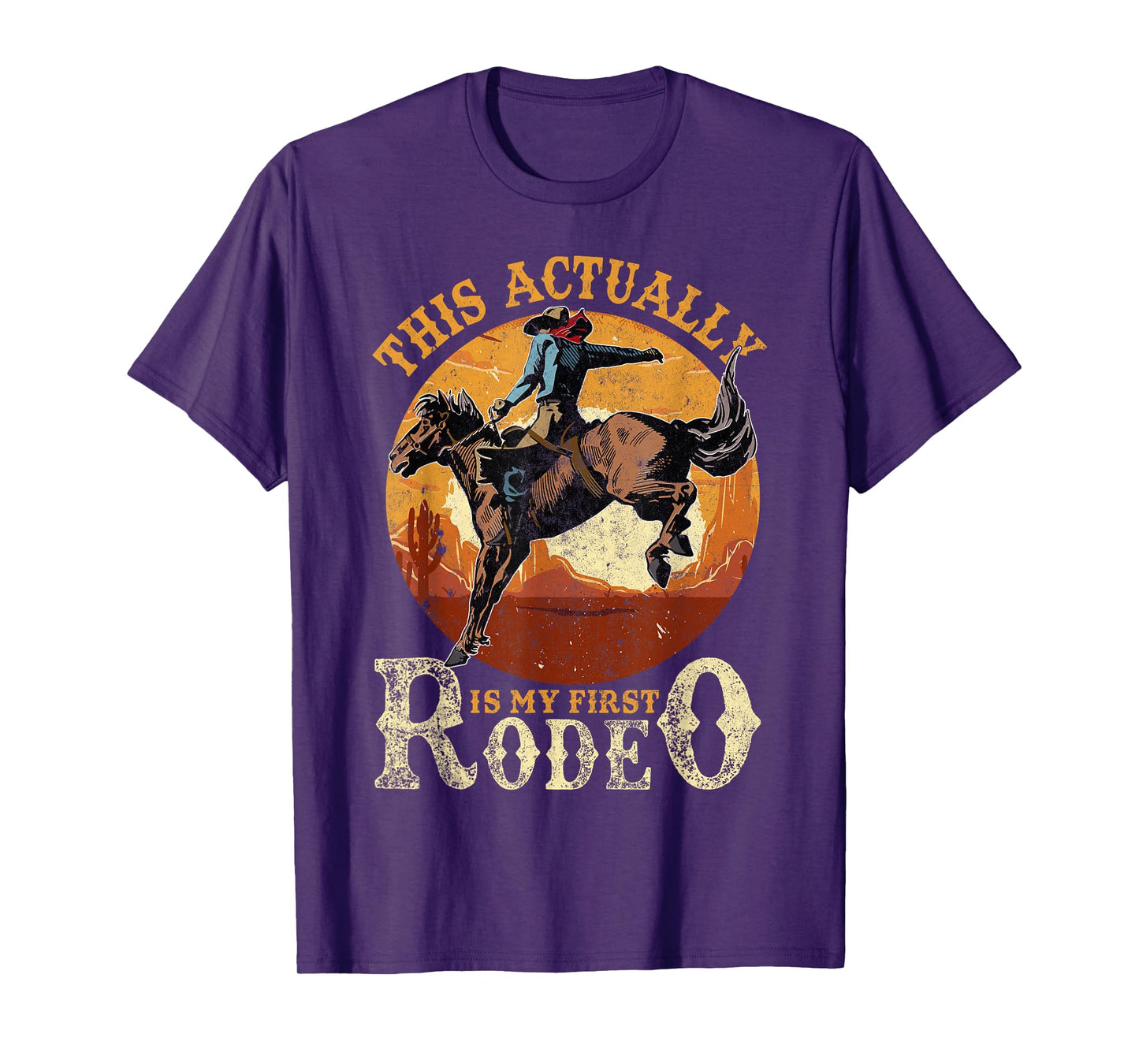 This Actually Is My First Rodeo Country Life Howdy Vintage T-Shirt