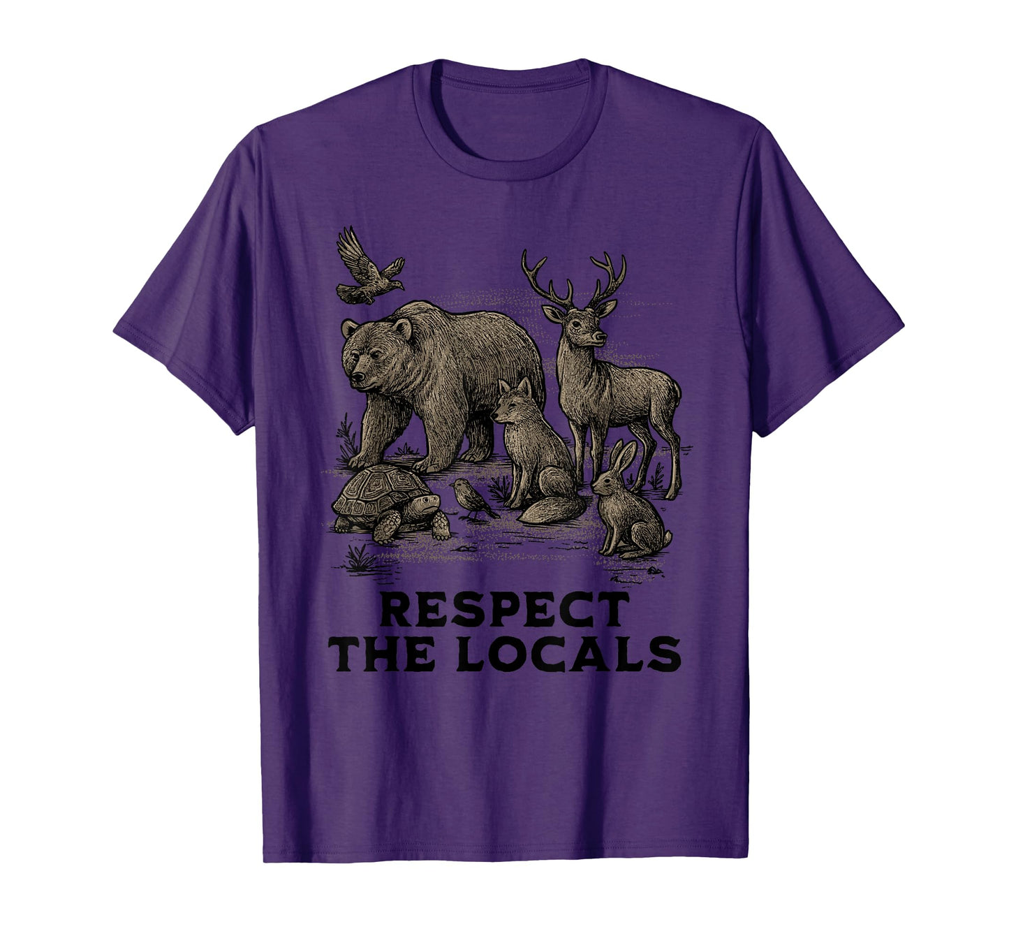 Respect Local Animals Nature Wildlife Conservation Animal T-Shirt