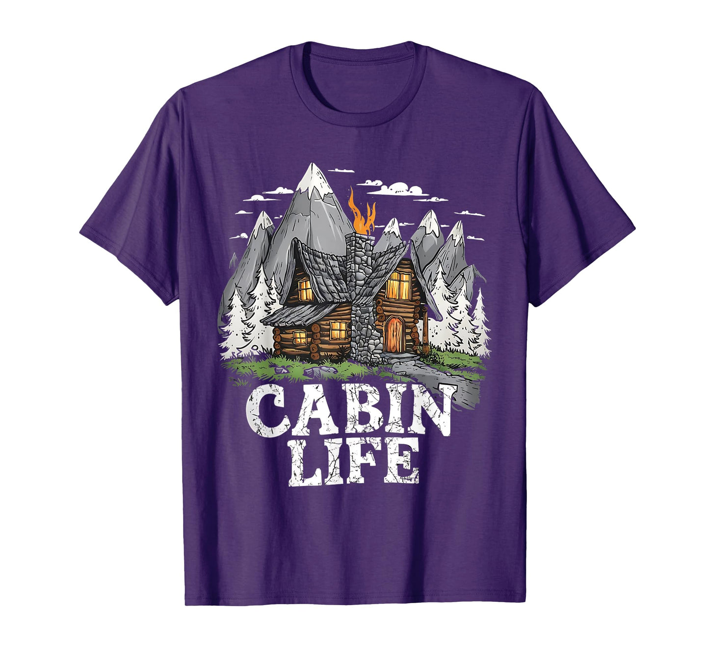 Logged Out Funny Log Cabin Life Mountain Ourdoor Camping T-Shirt