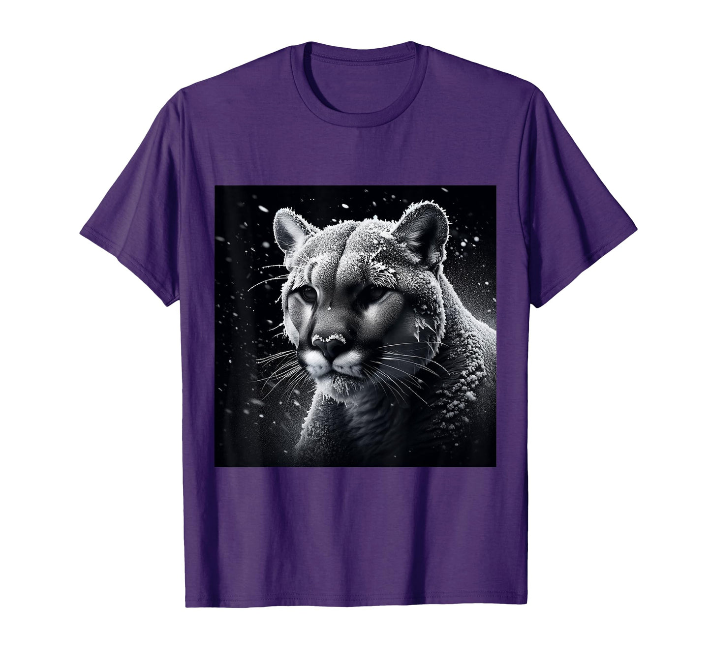 Wildlife Art Cougar Puma Shirt - Mountain Lion Portrait T-Shirt