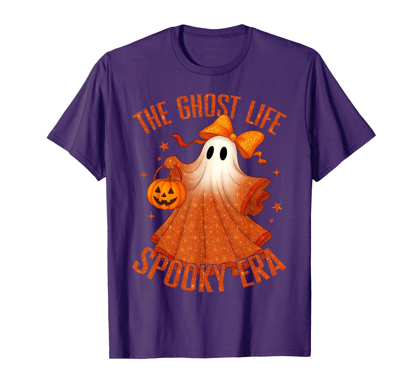 The Ghost Life Spooky Era Halloween Ghost Costume Women Girl T-Shirt