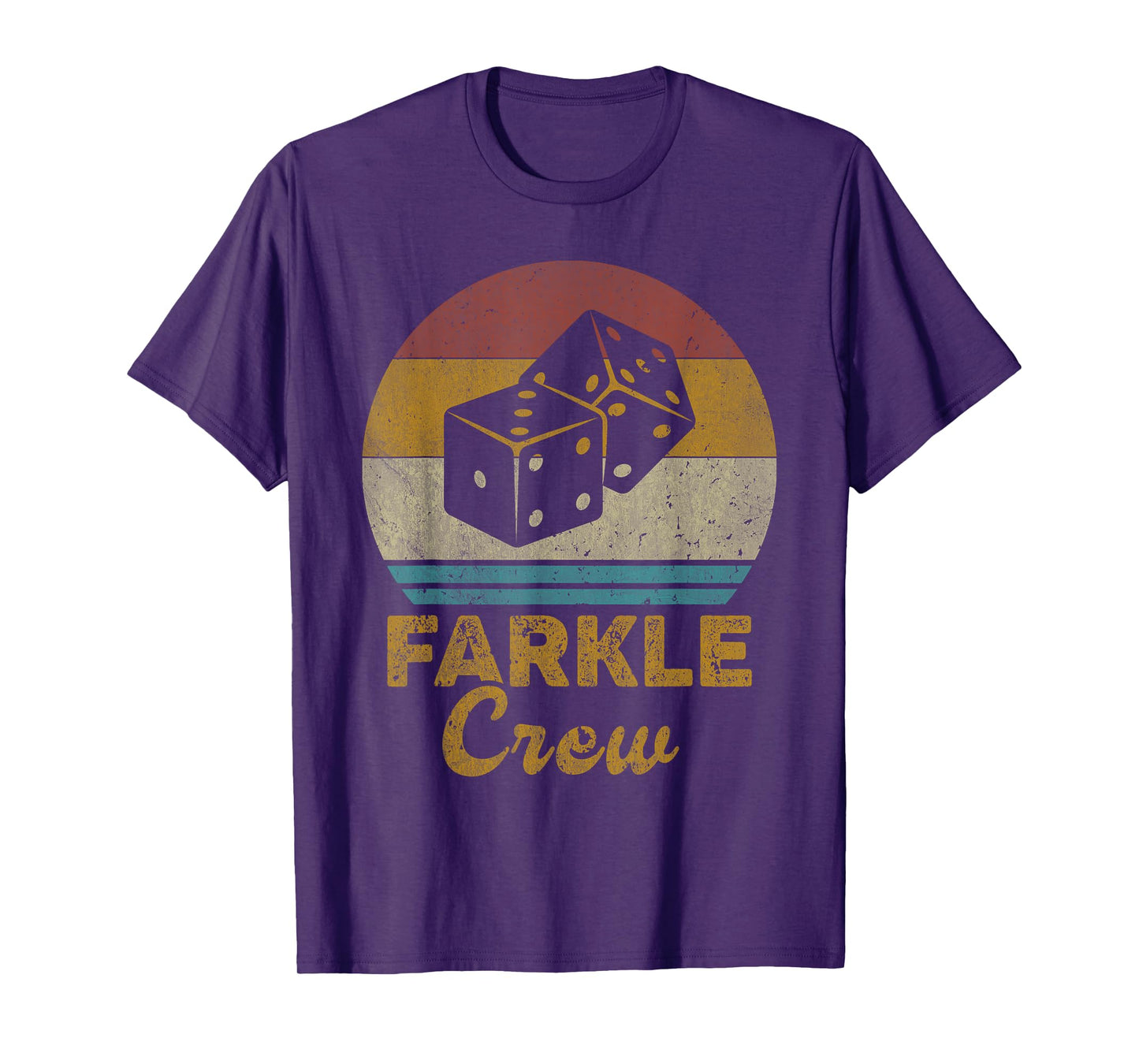 Farkle Crew Vintage Farkle Dice Game Mens Womens T-Shirt