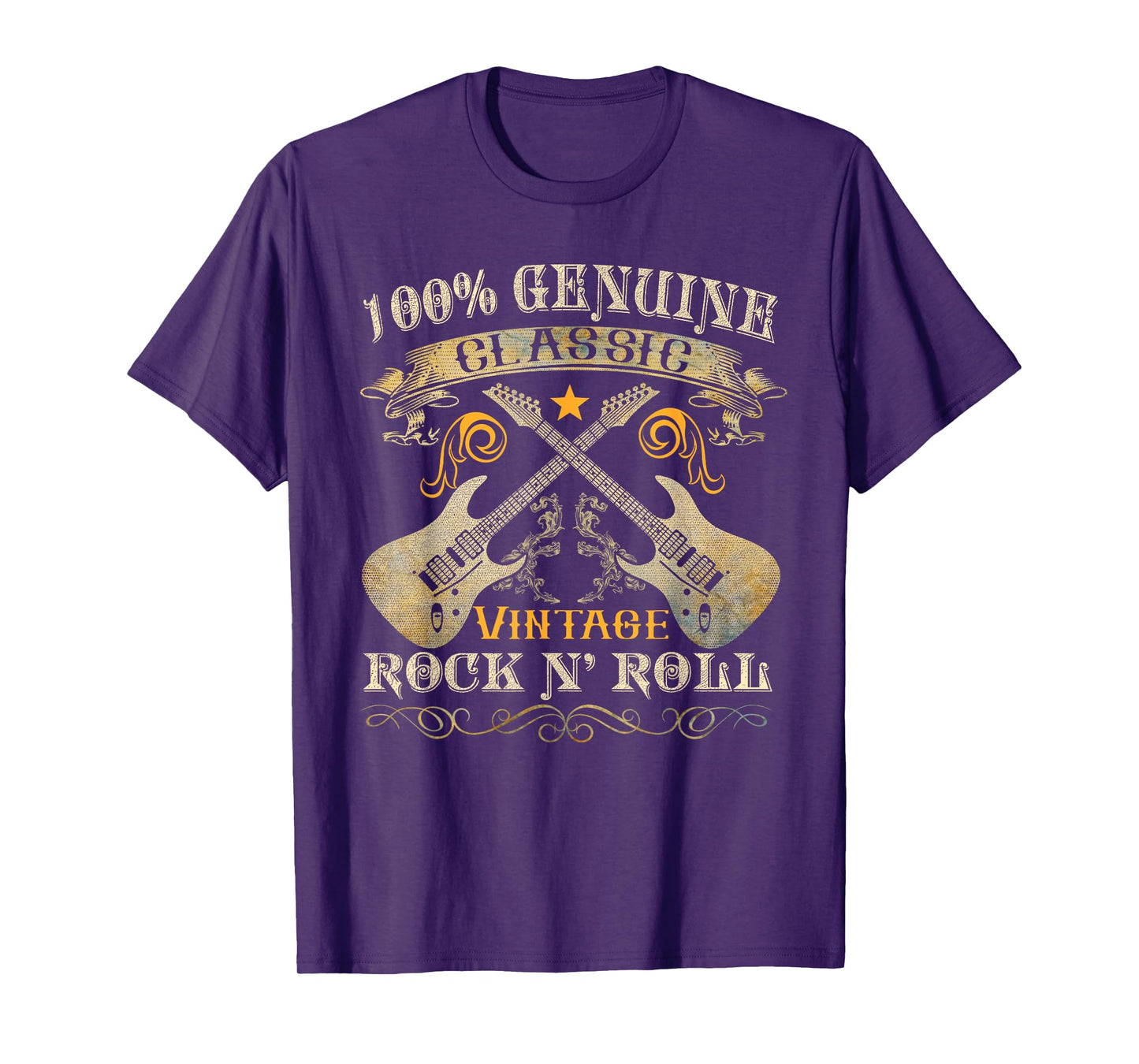 Classic Vintage Rock 'n Roll Music Guitars Gifts T-Shirt