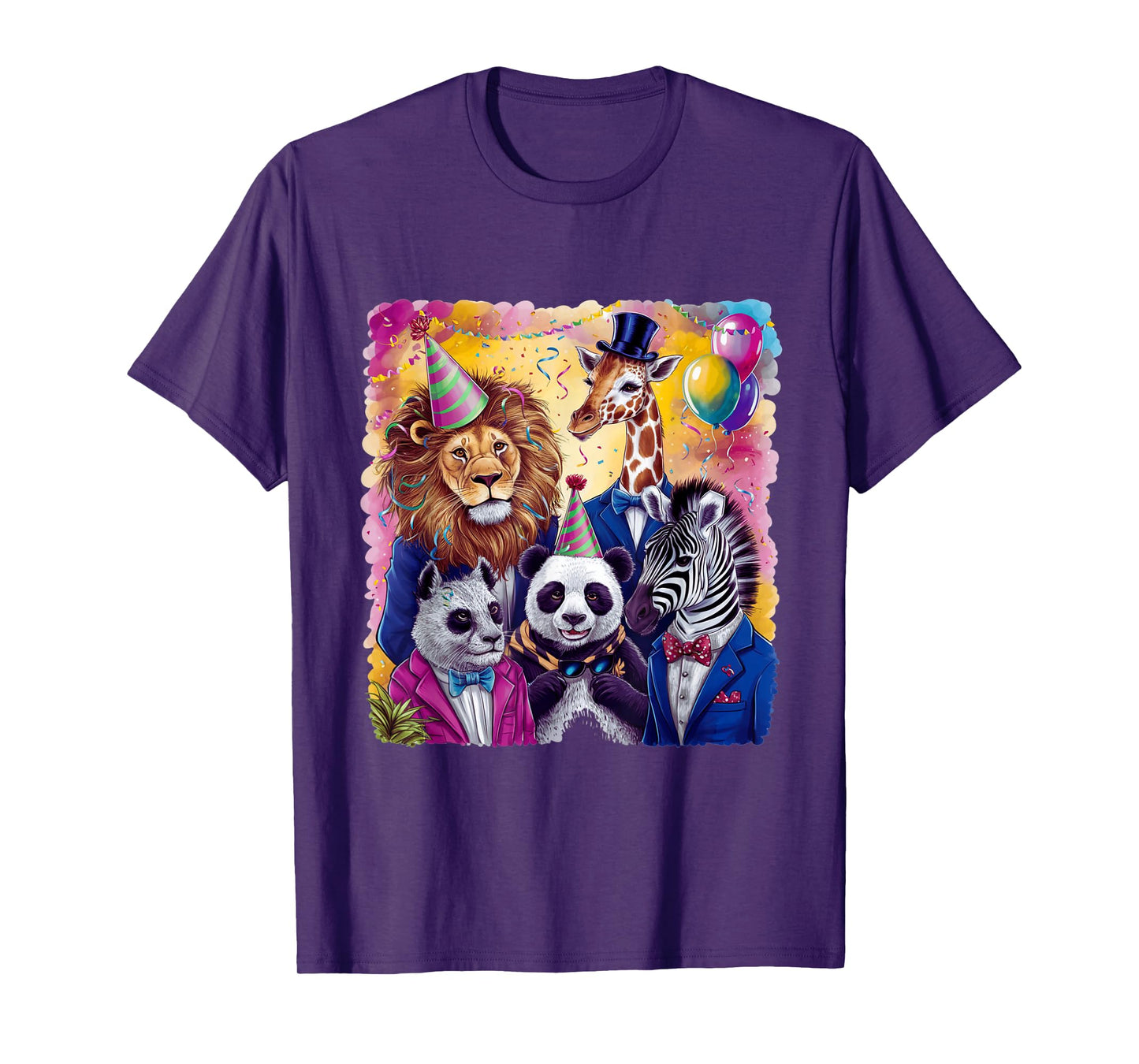 Zoo Animals Wildlife Birthday Squad Party Zoo Animals Fun T-Shirt