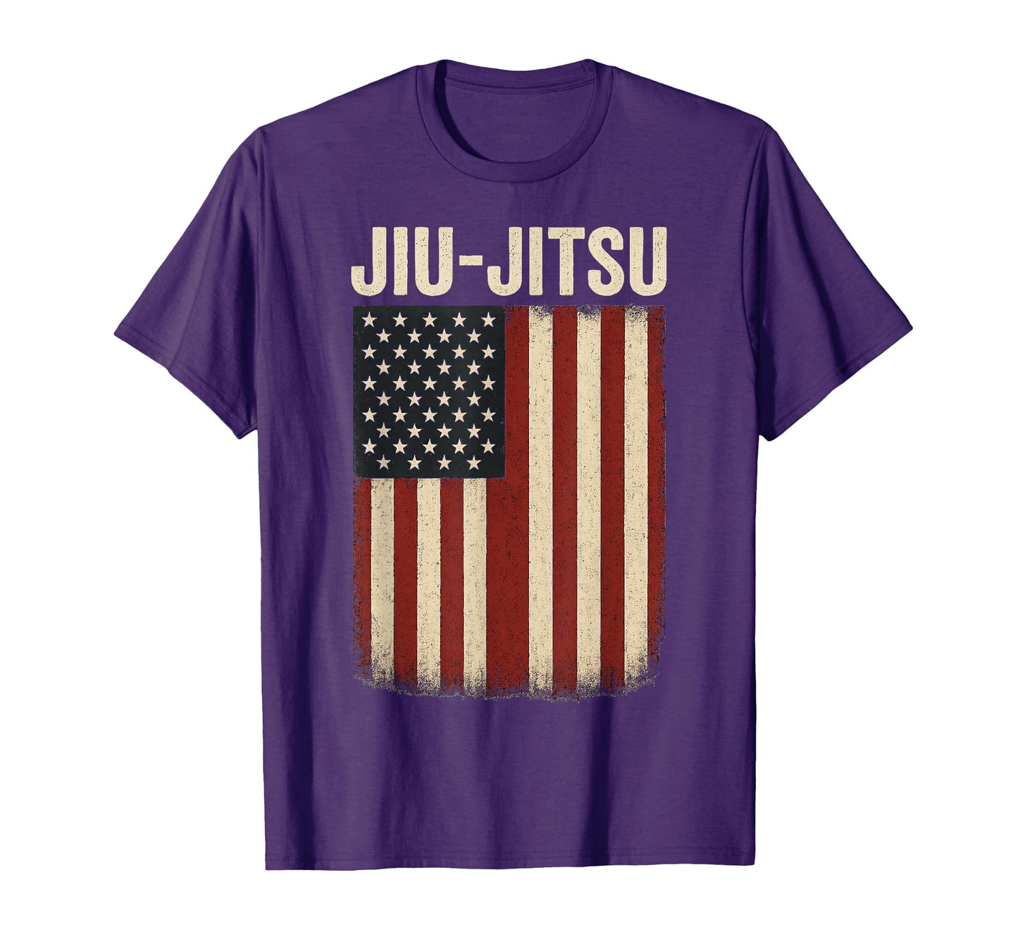 Jiu Jitsu American Flag US United States Patriotic T-Shirt