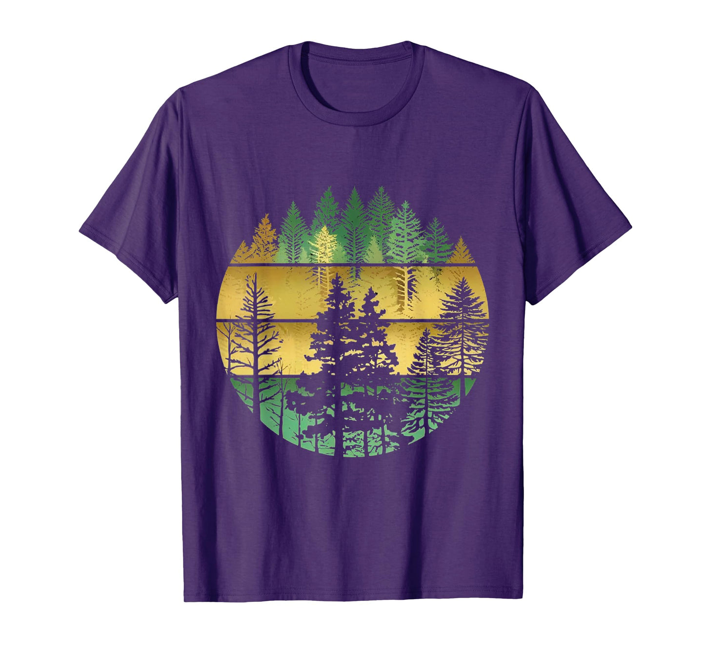 Vintage Wildlife Trees Outdoors Nature Retro Forest Apparel T-Shirt