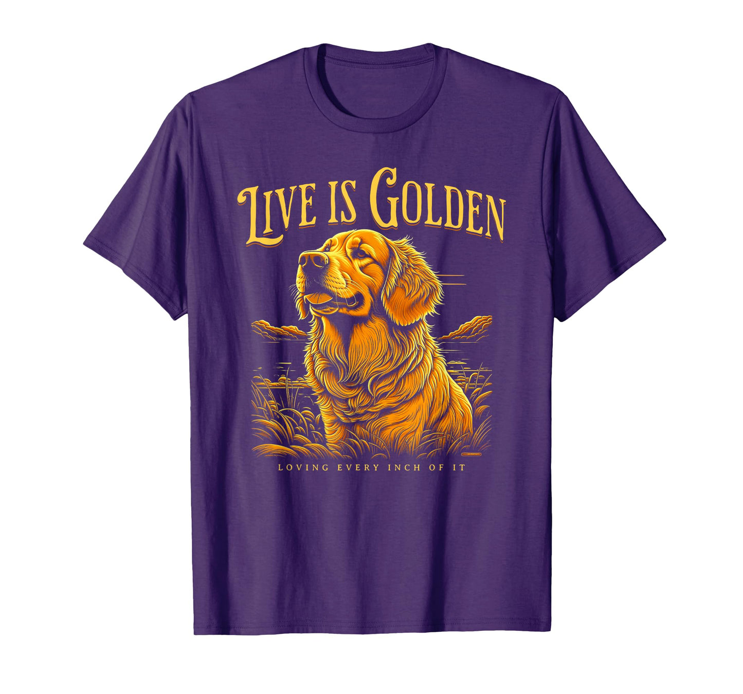 Life is golden Golden Retriever dog Lover T-Shirt