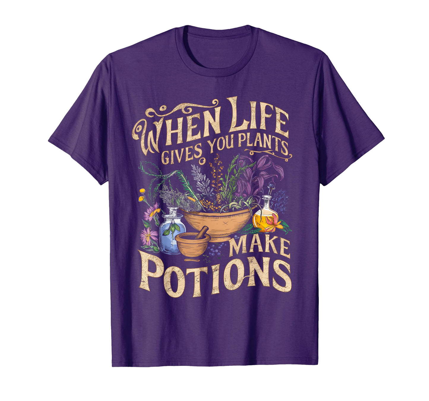 Funny Herbalist and Apothecarist Puns Make Potions Herbalism T-Shirt