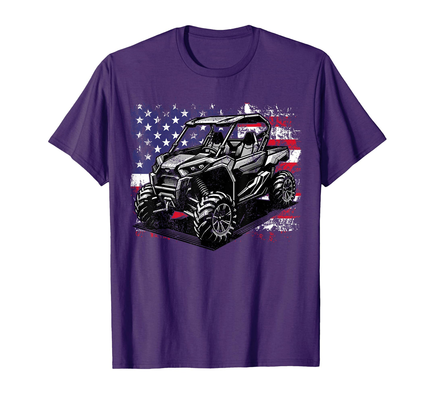American Flag UTV Side By Side 4th Of July SXS Off Road T-Shirt