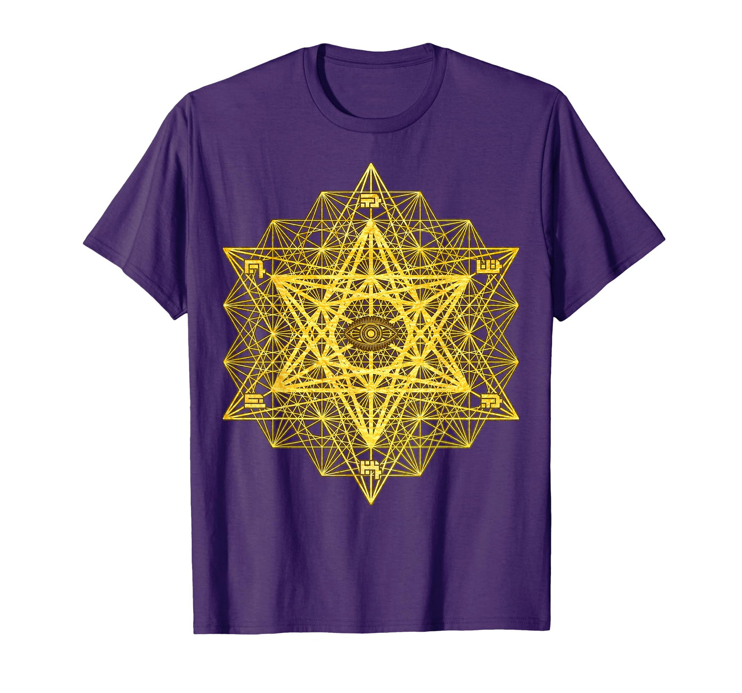 Awaken Third Eye Sacred Geometry Tetrahedron Metatron Cube T-Shirt