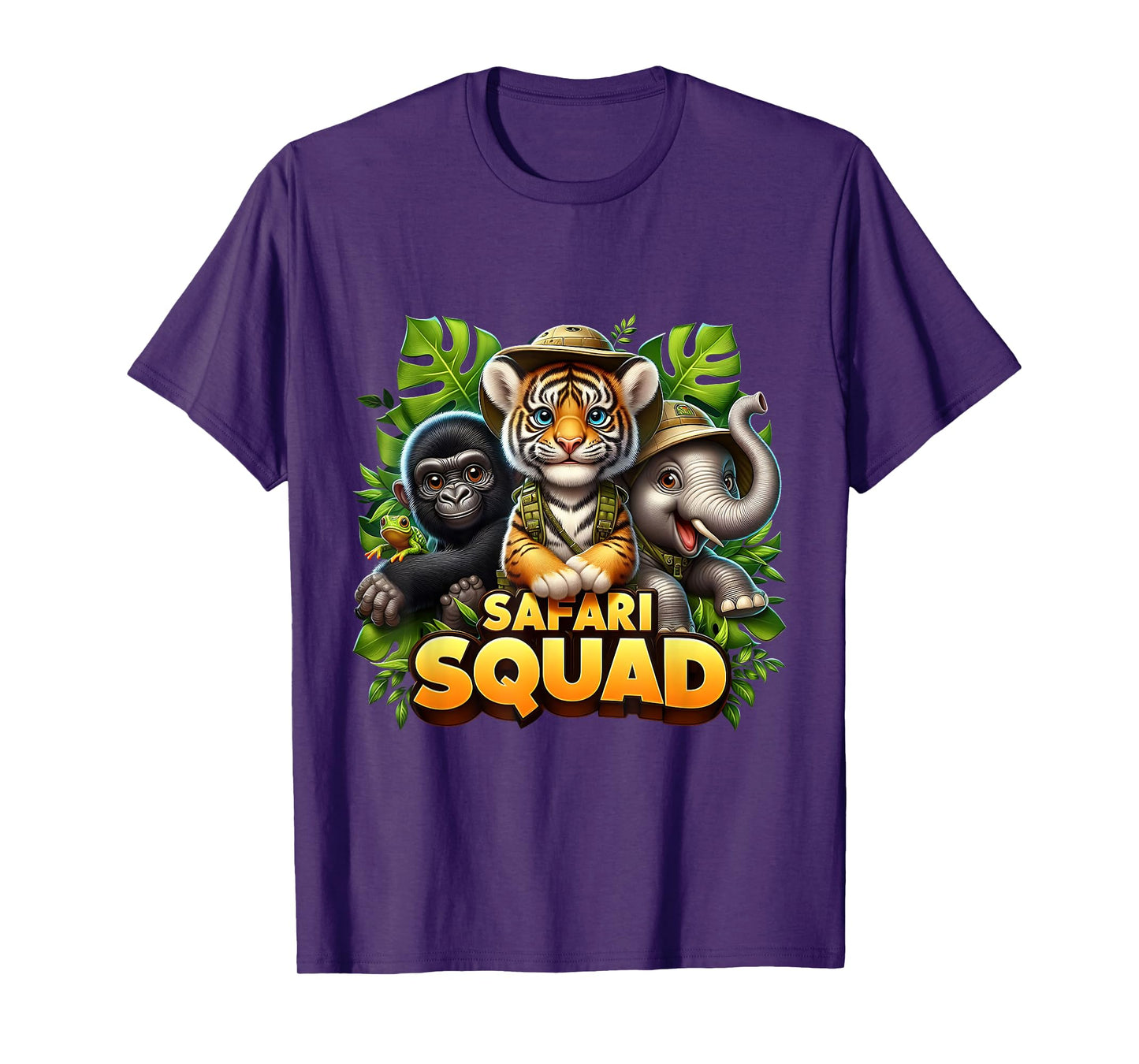 Animals Safari Squad Sunset Wildlife Zoo Wildlife Team T-Shirt